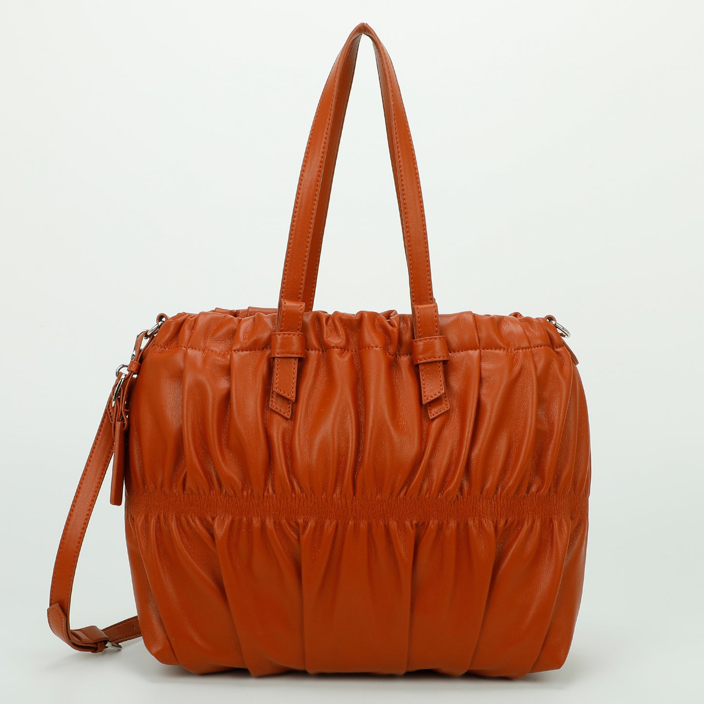 BORSA SHOPPER EFFETTO ARRICCIATO