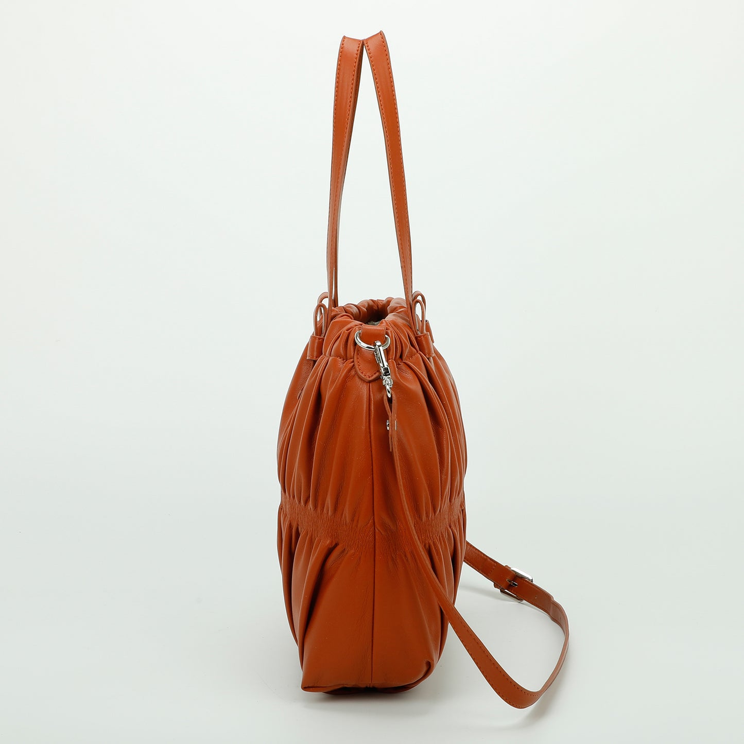 BORSA SHOPPER EFFETTO ARRICCIATO