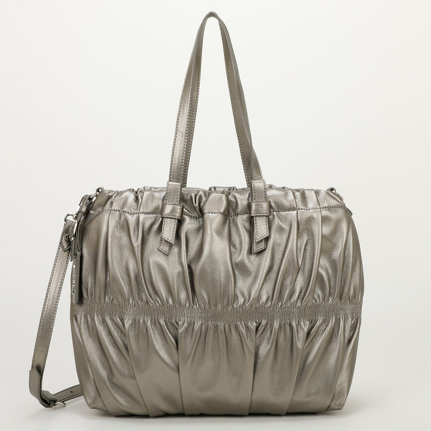 BORSA SHOPPER EFFETTO ARRICCIATO