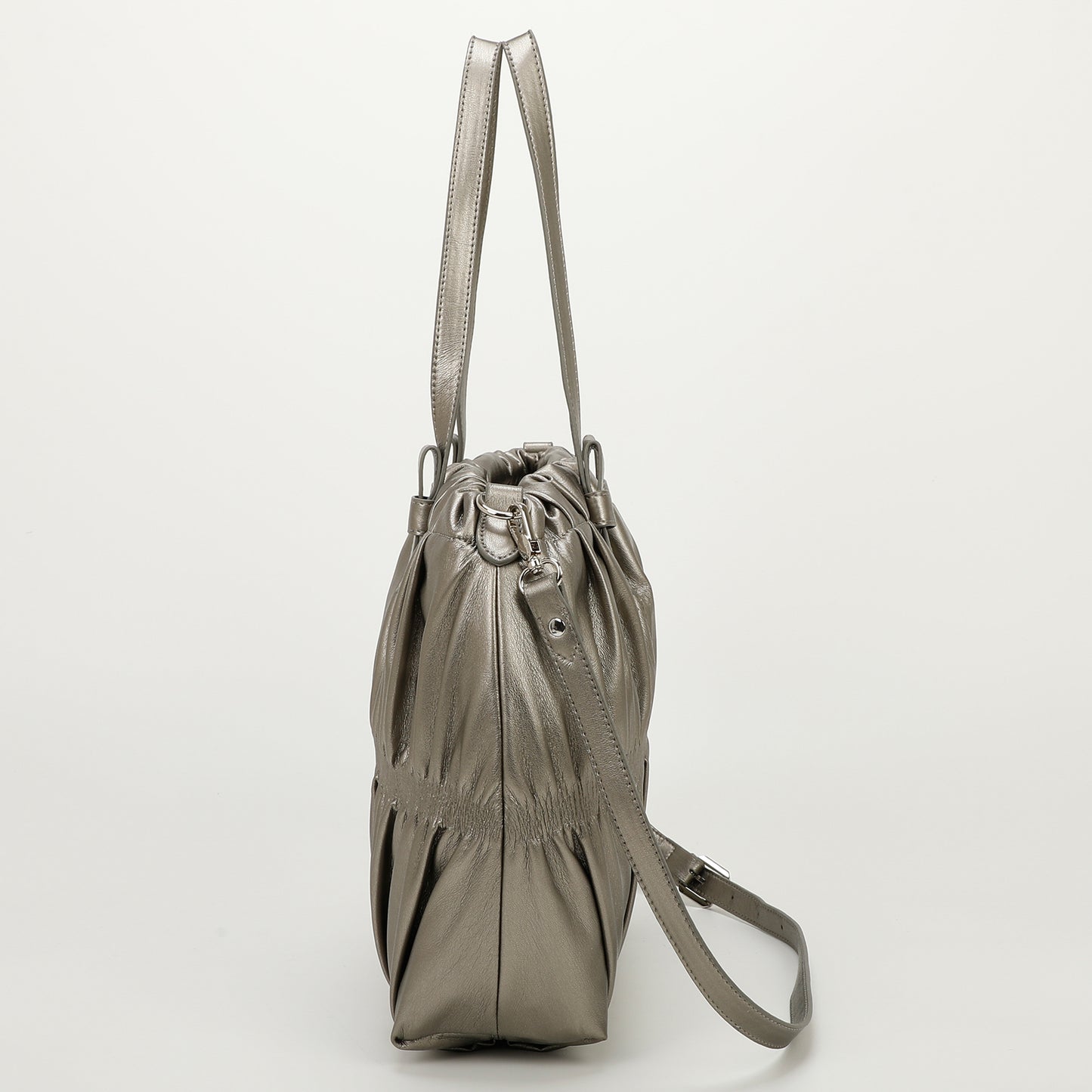 BORSA SHOPPER EFFETTO ARRICCIATO