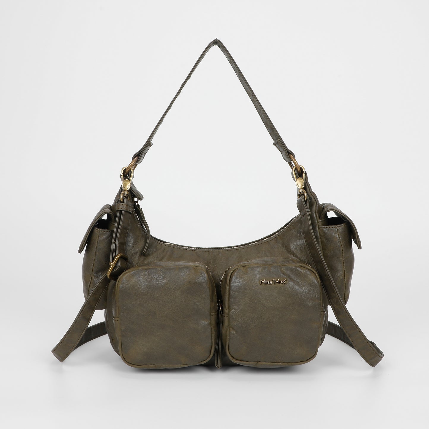 BORSA A SPALLA CON TASCHE