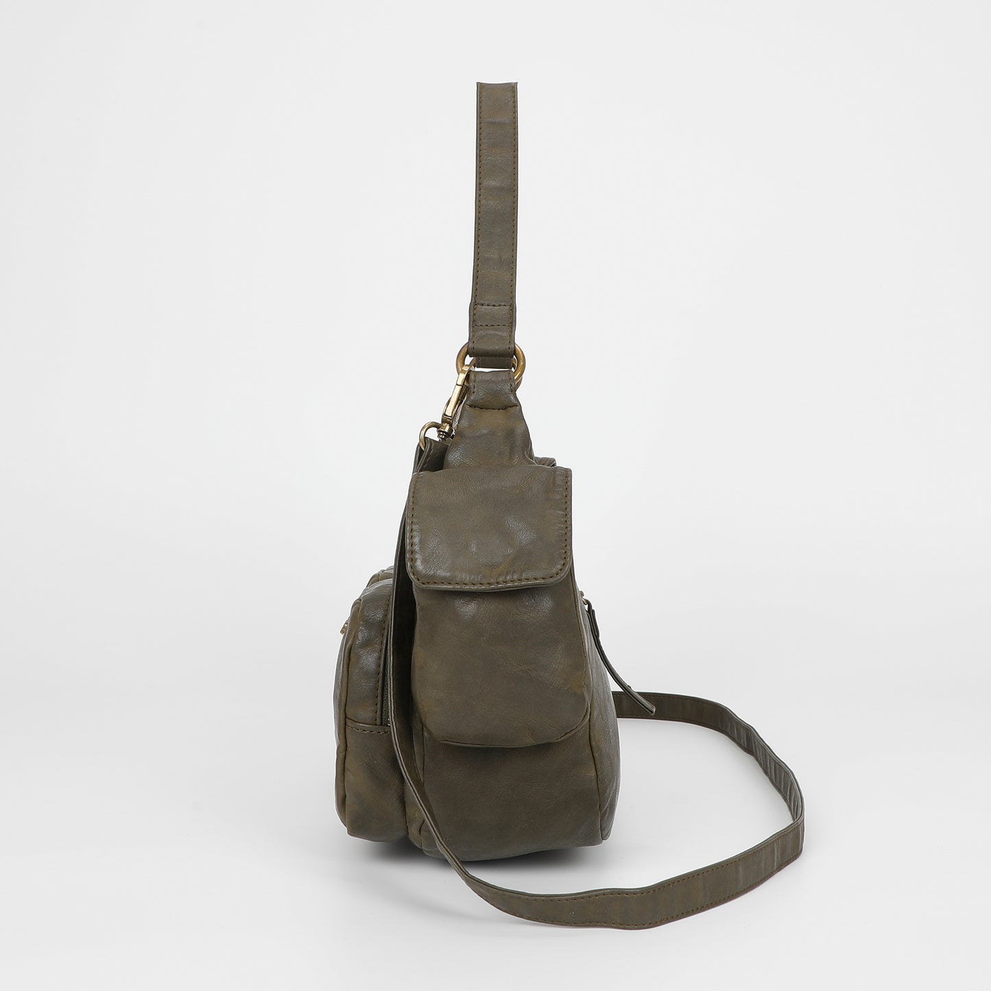 BORSA A SPALLA CON TASCHE