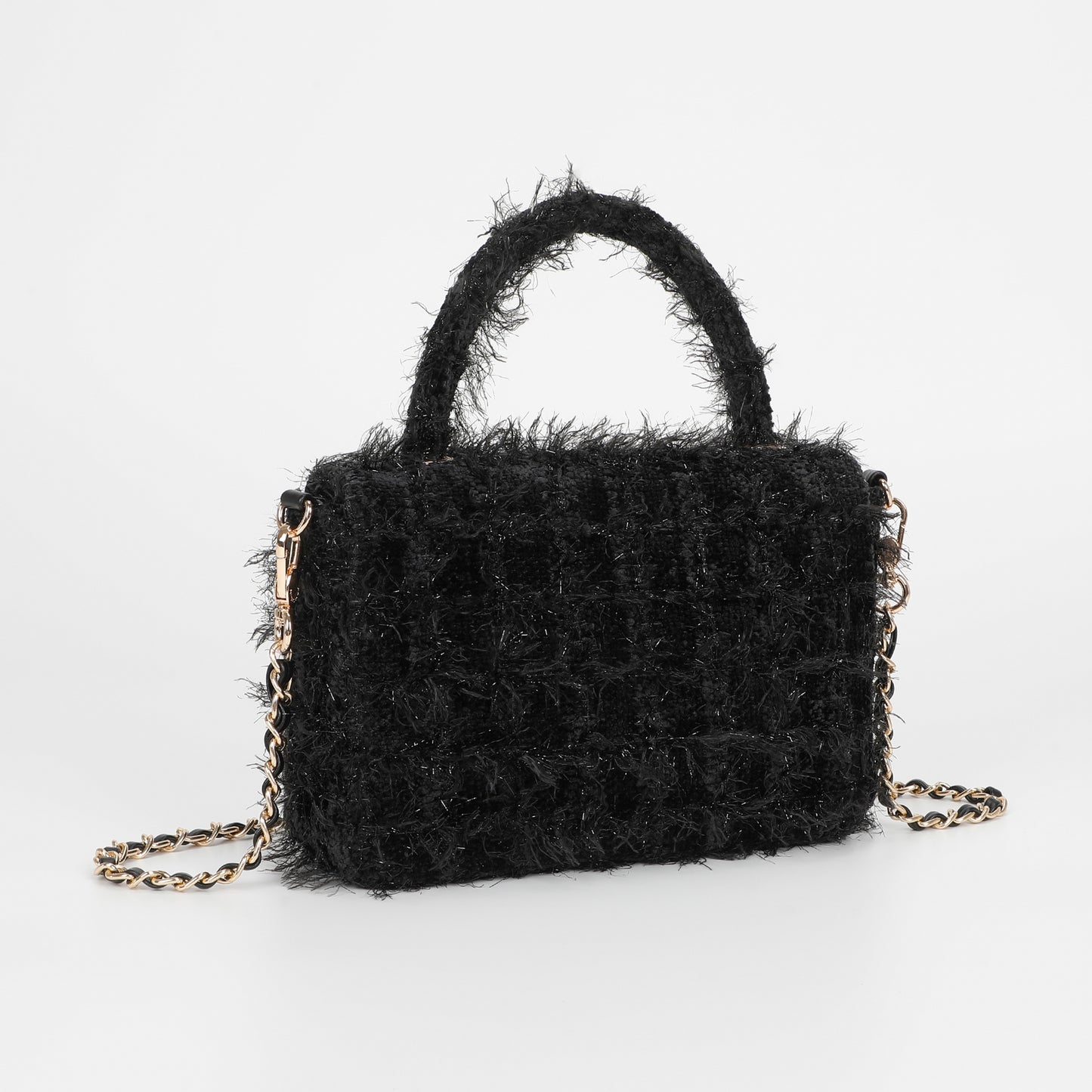 BORSA A TRACOLLA IN TWEED