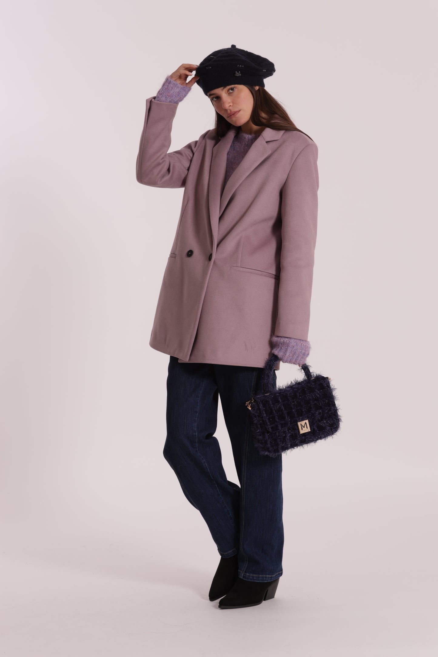 BORSA A TRACOLLA IN TWEED