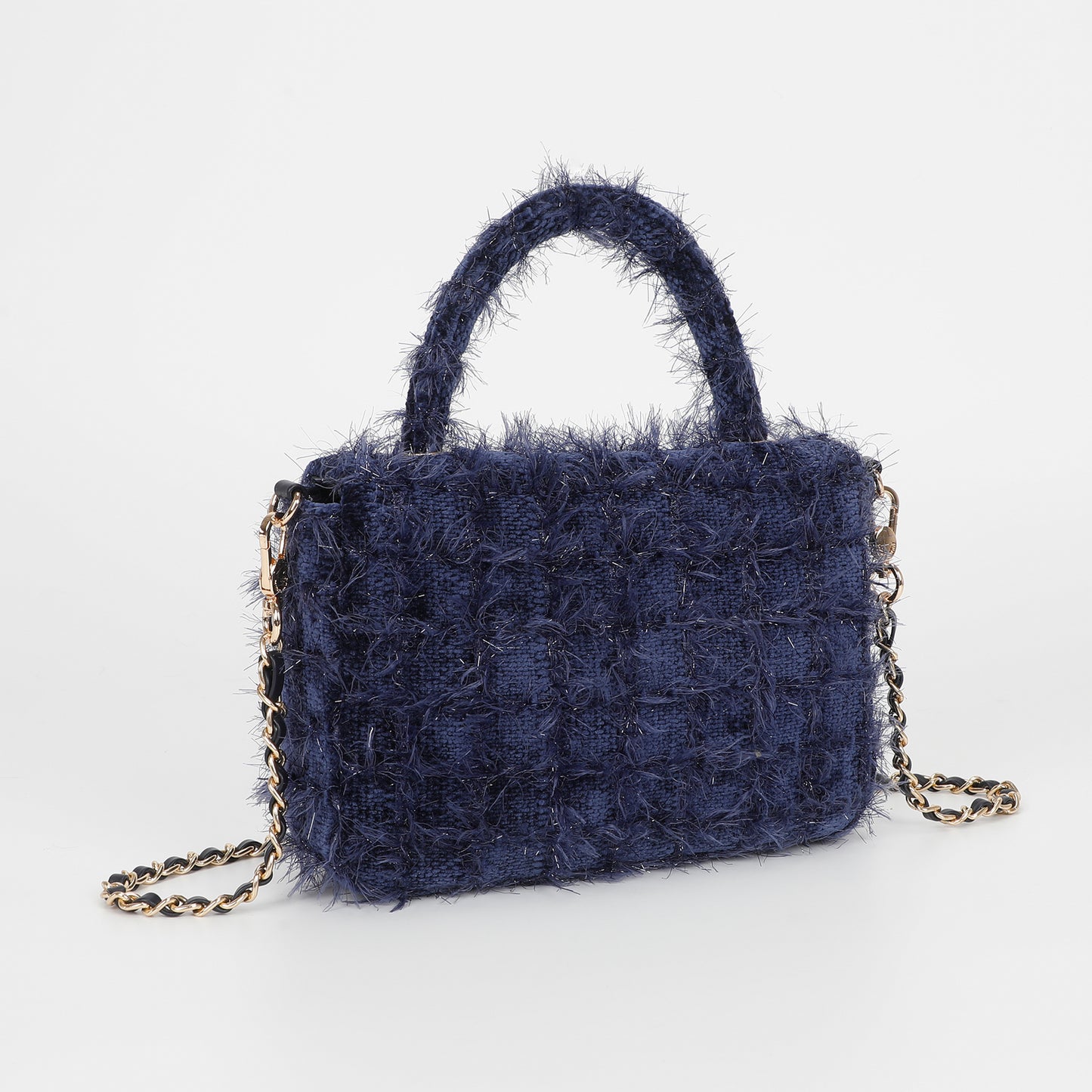 BORSA A TRACOLLA IN TWEED