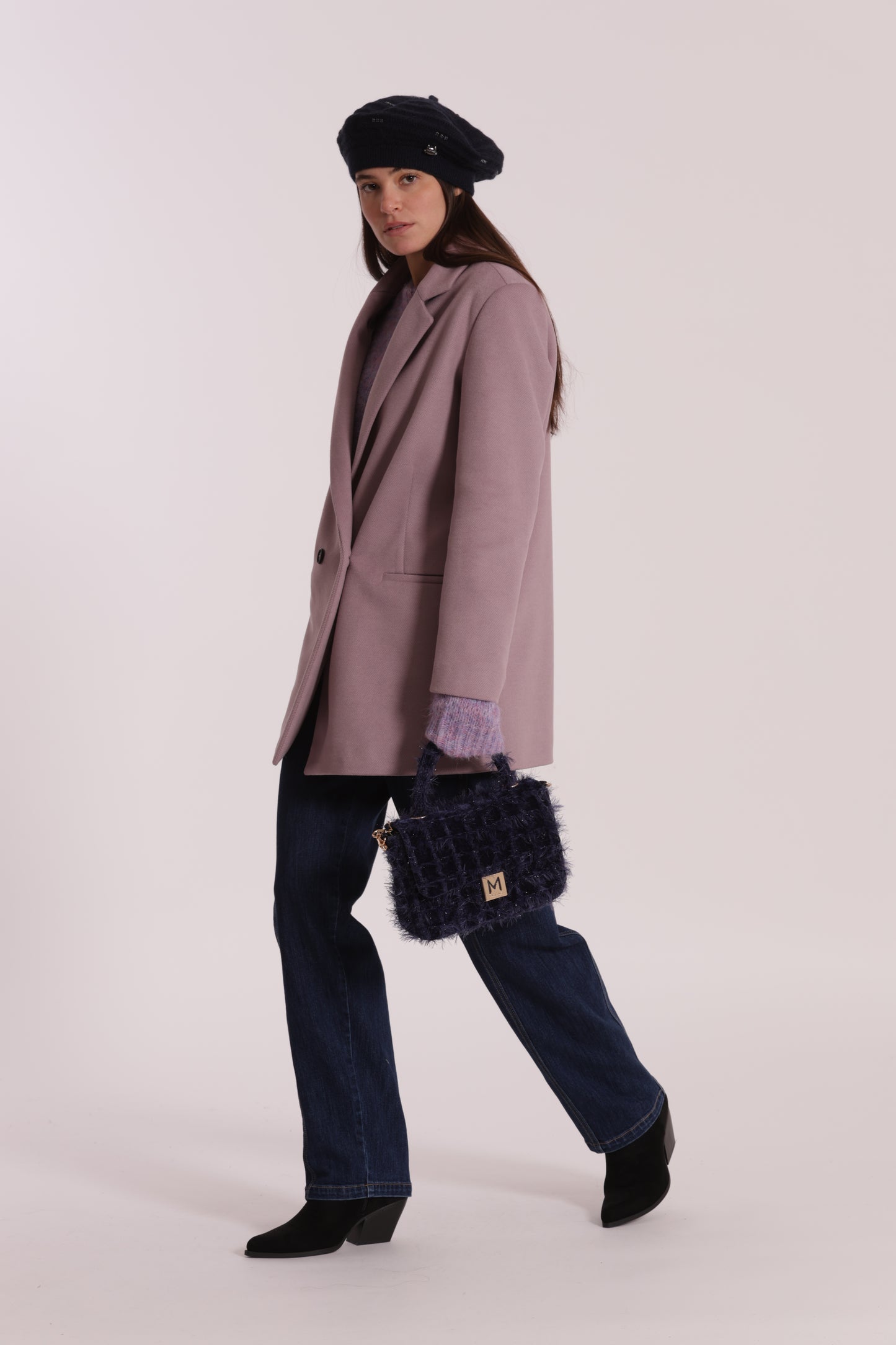 BORSA A TRACOLLA IN TWEED