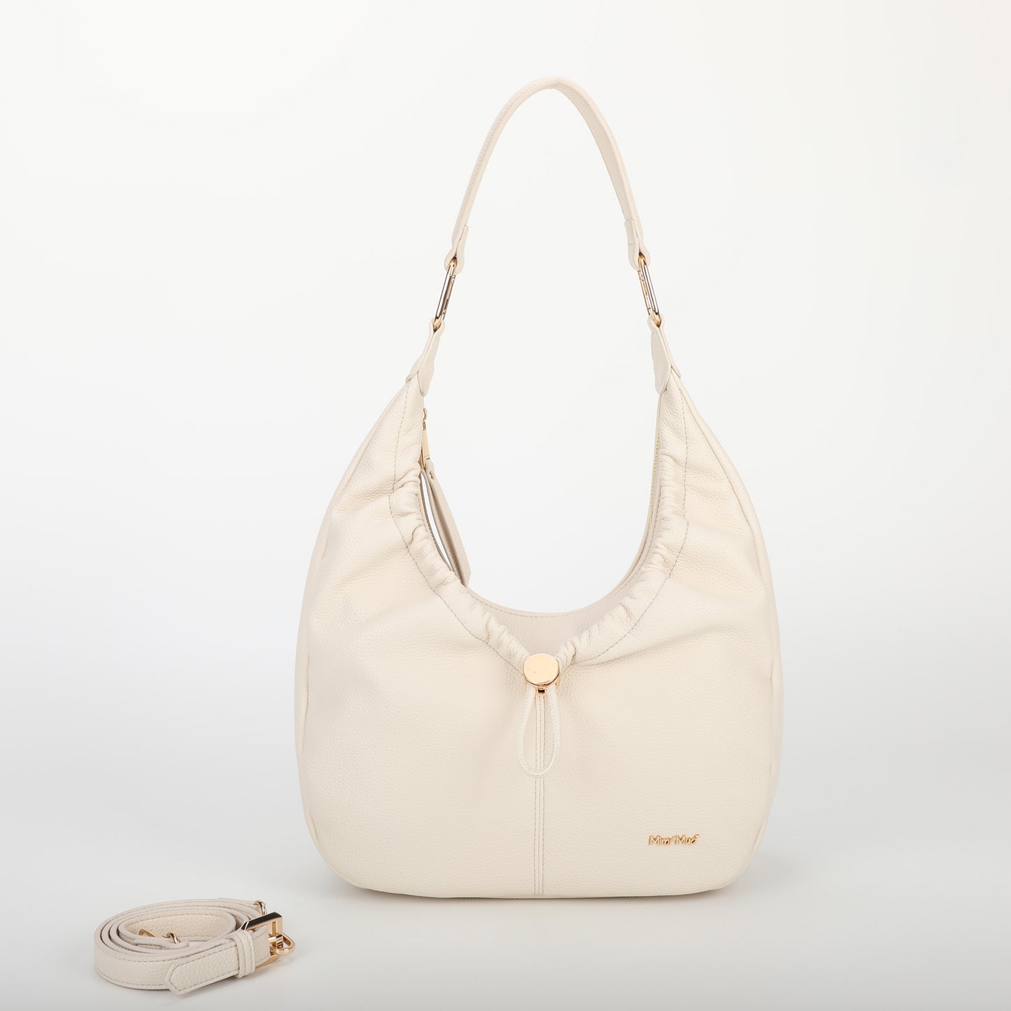 BORSA HOBO CON DETTAGLIO ARRICCIATO