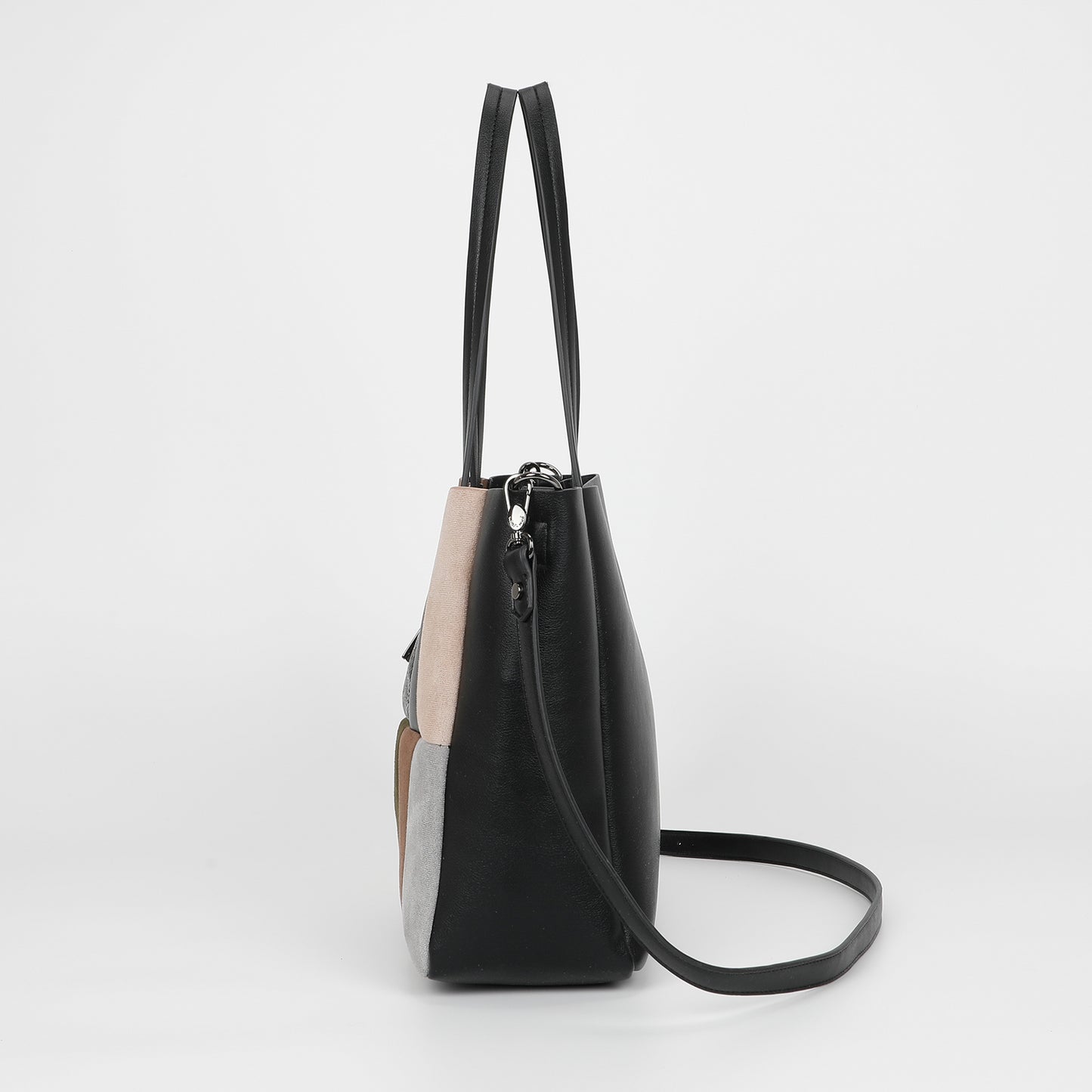BORSA A SPALLA PATCHWORK VERTICALI