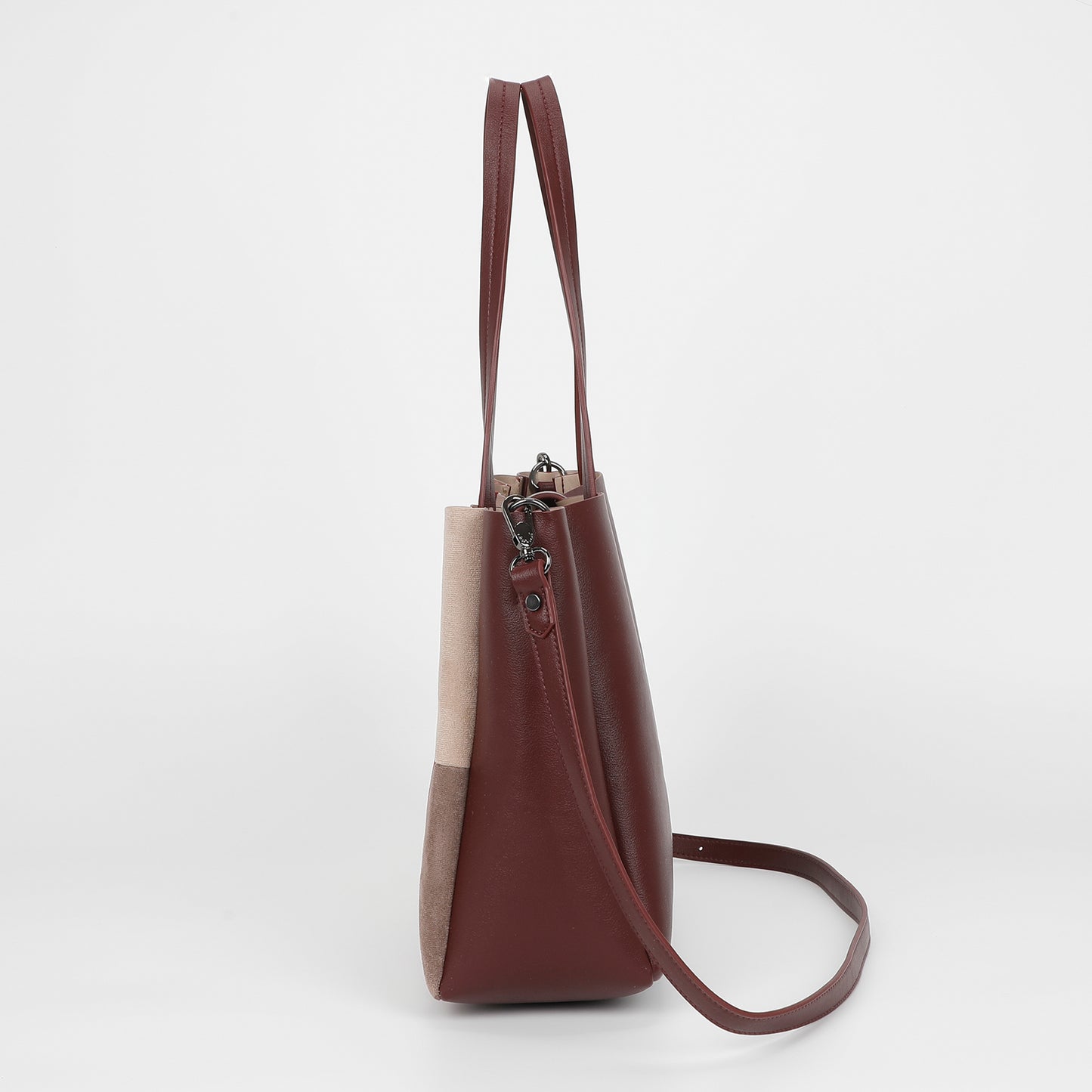 BORSA A SPALLA PATCHWORK VERTICALI