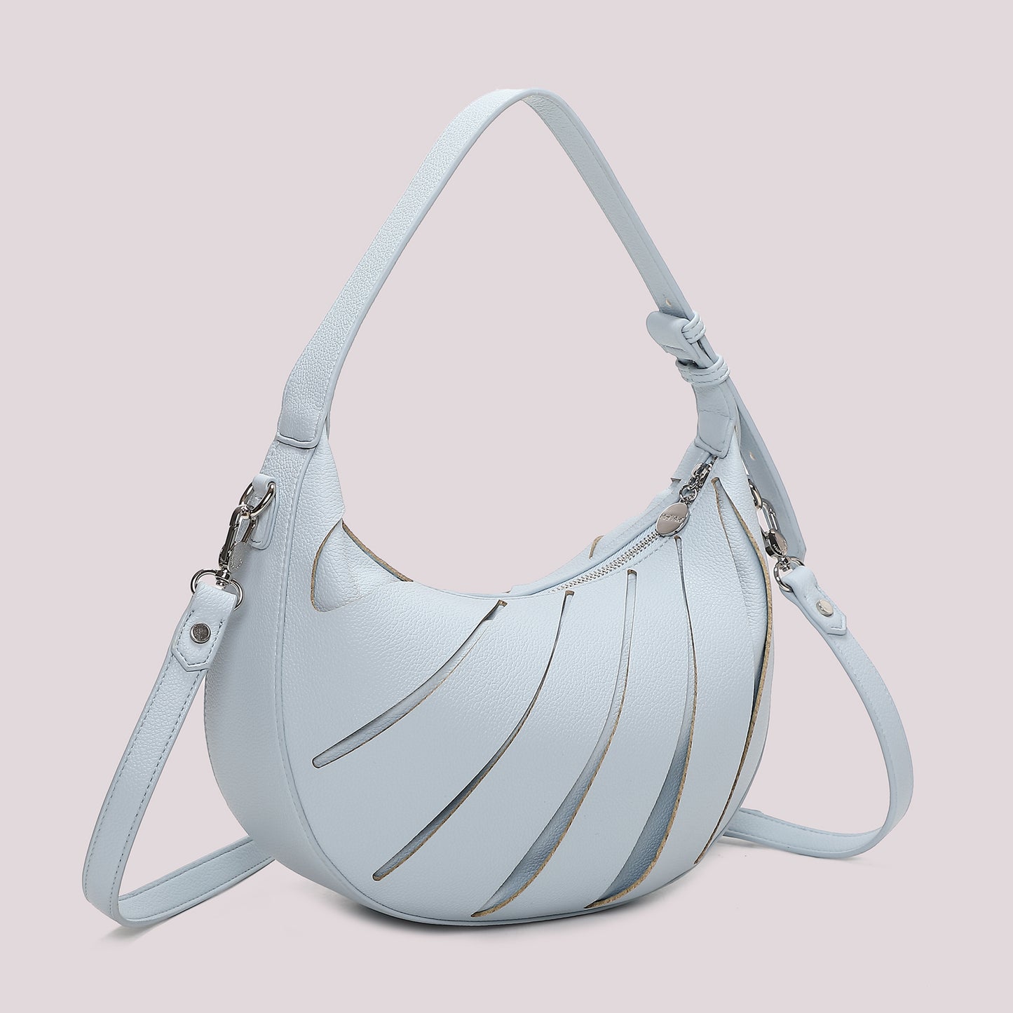 BORSA HOBO CON TAGLI DIAGONALI