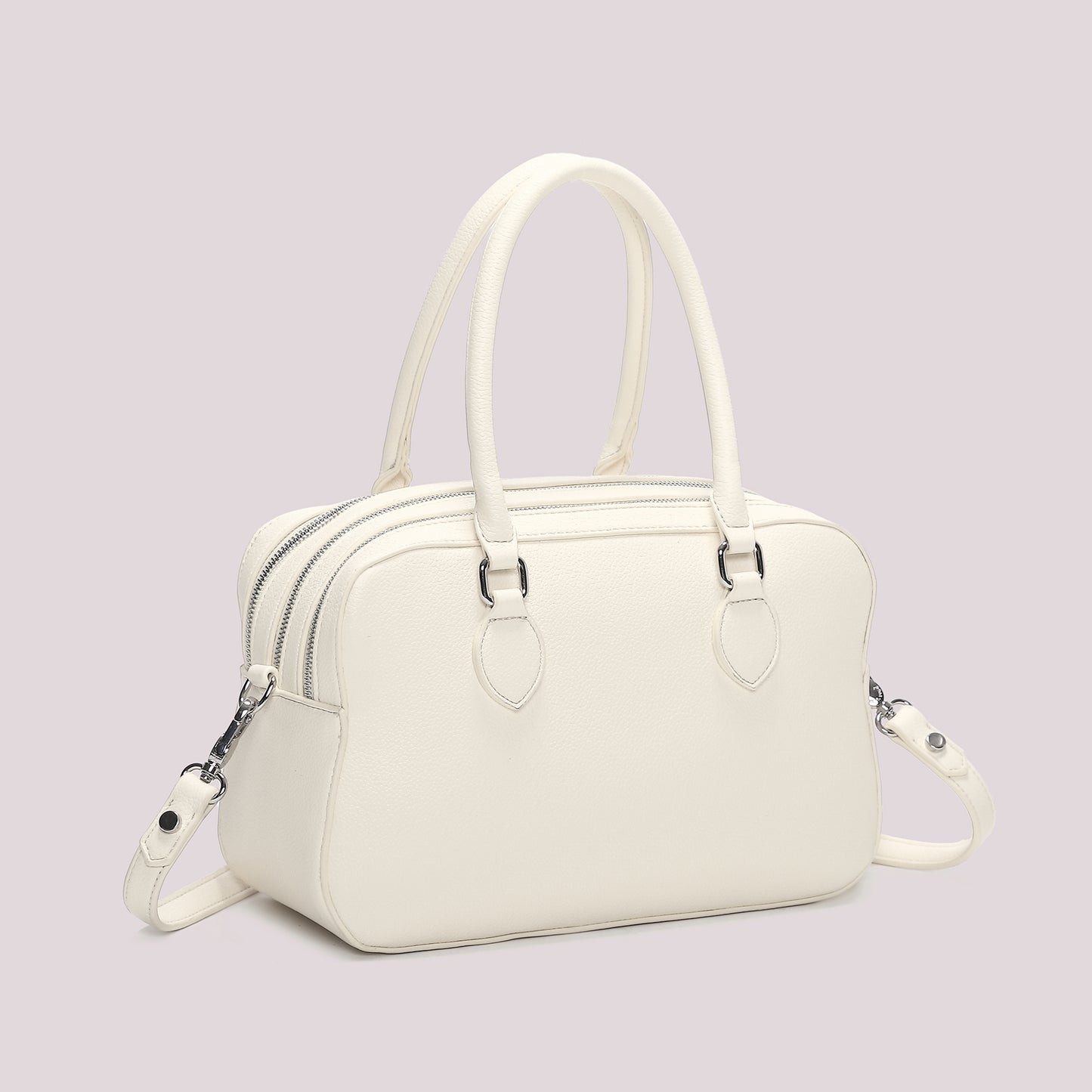 BORSA A SPALLA CON 3 ZIP E BORSINA IN MINIATURA