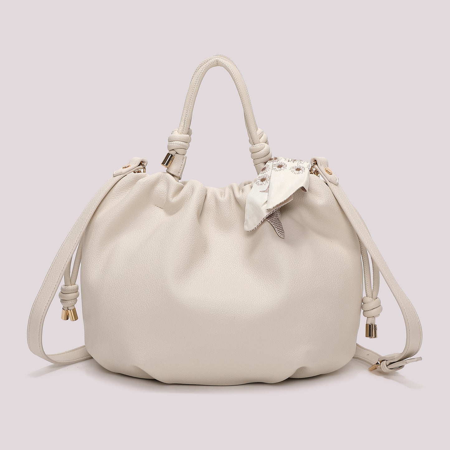 BORSA A MANO CON FOULARD