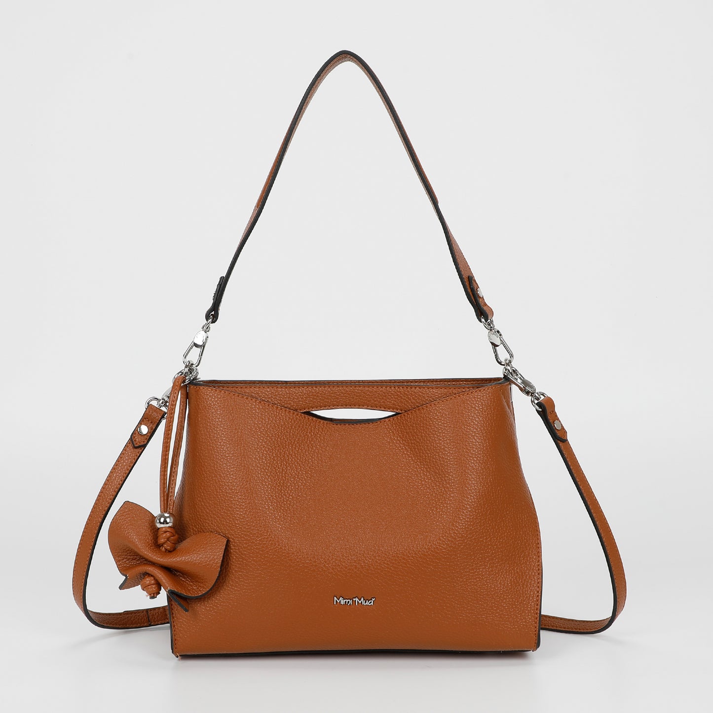BORSA A SPALLA MEDIA CON BORDI NERI