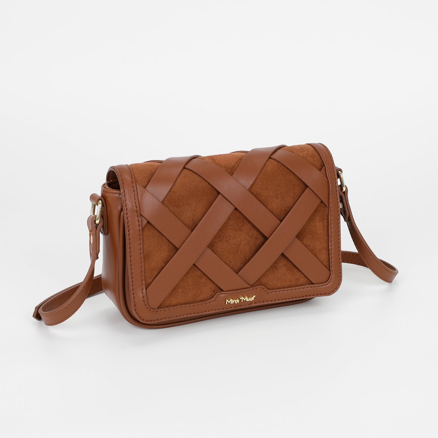 BORSA A TRACOLLA INTRECCIATA