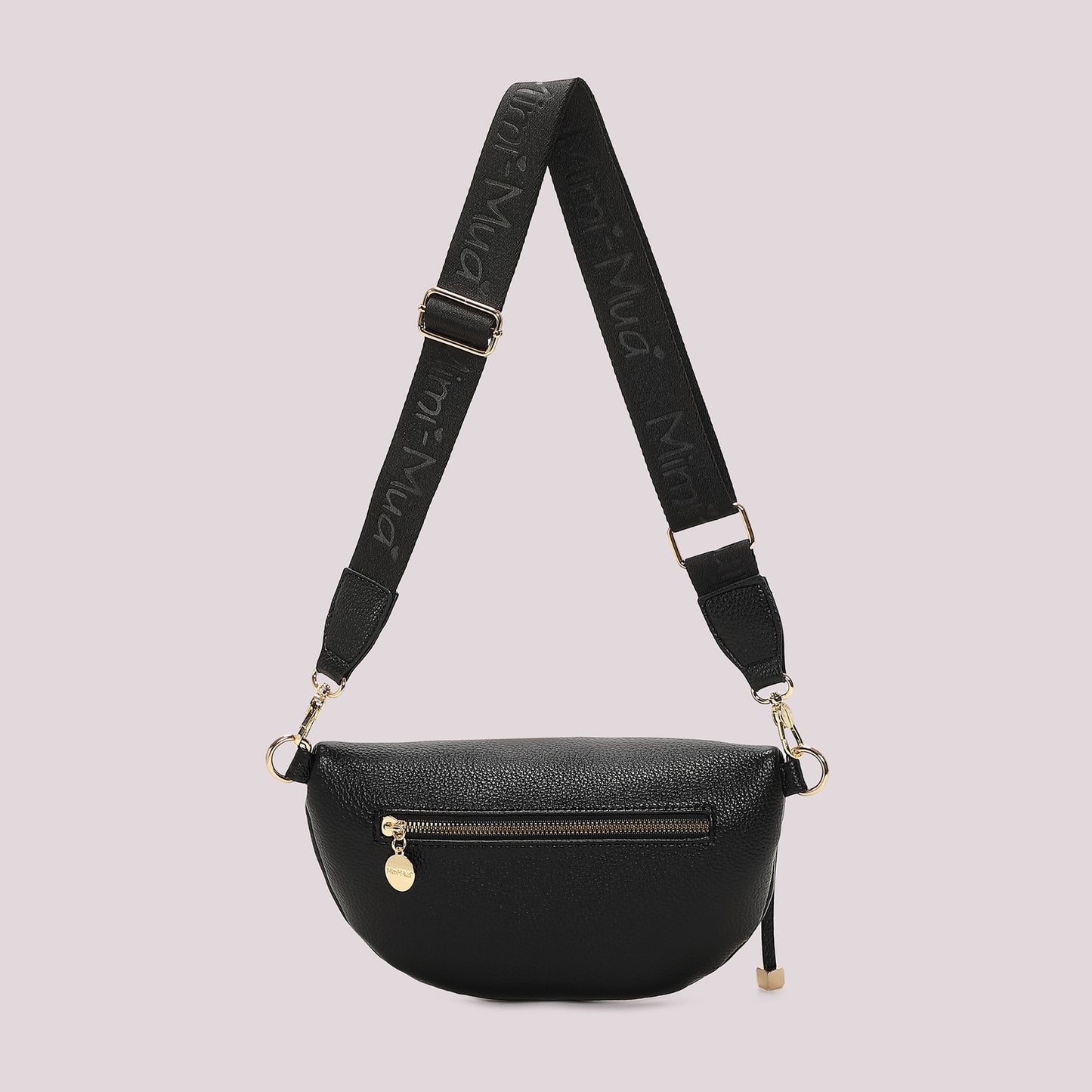 MARSUPIO CON TIRA ZIP CON DETTAGLIO QUADRATO