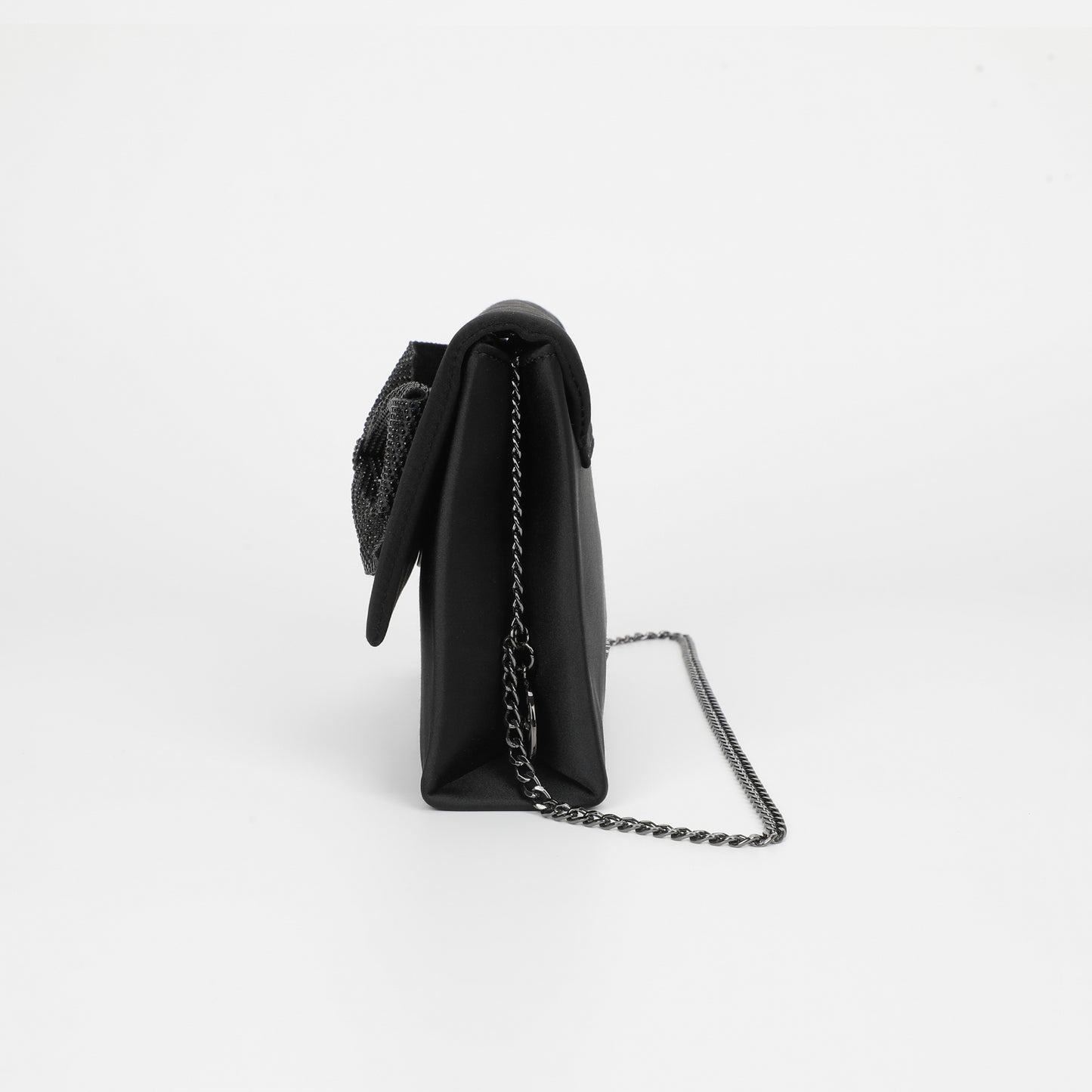 BORSA CON FIOCCO DI STRASS ASIMMETRICO