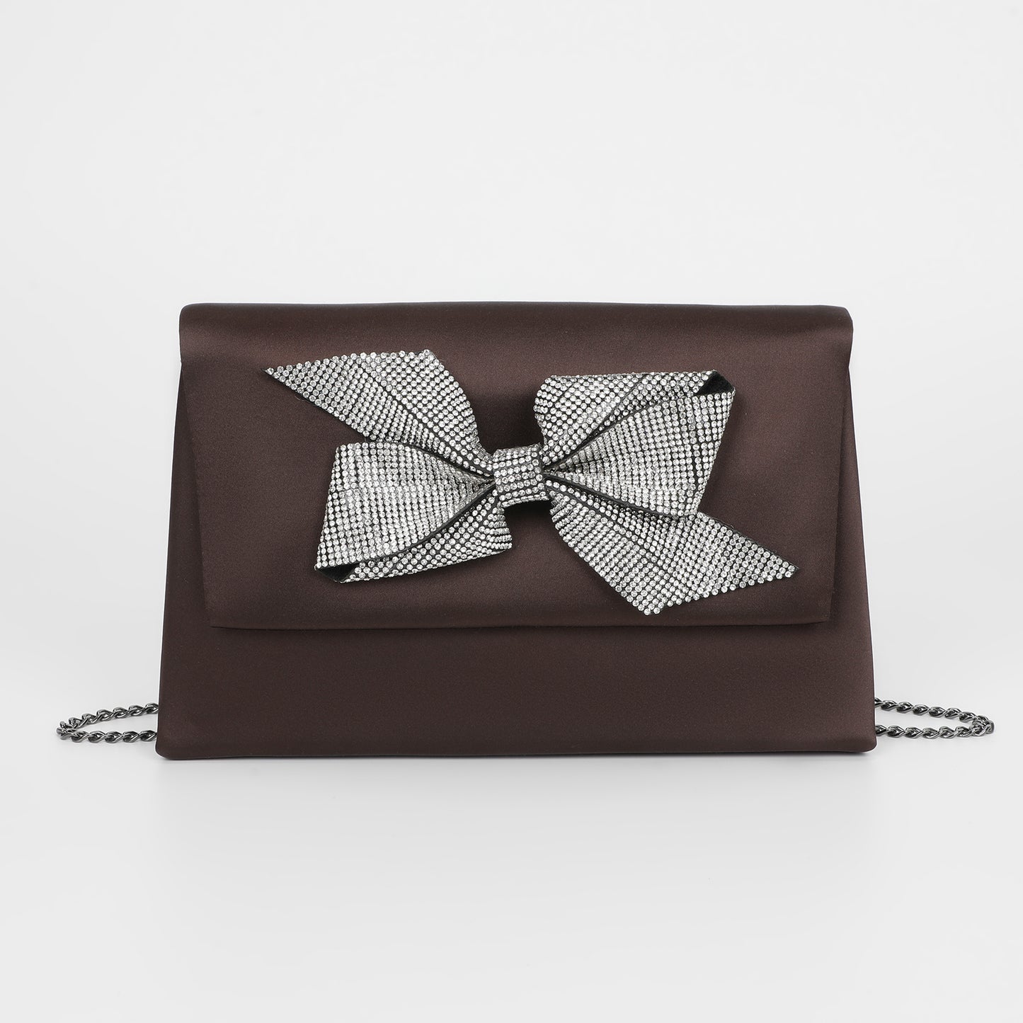BORSA CON FIOCCO DI STRASS ASIMMETRICO