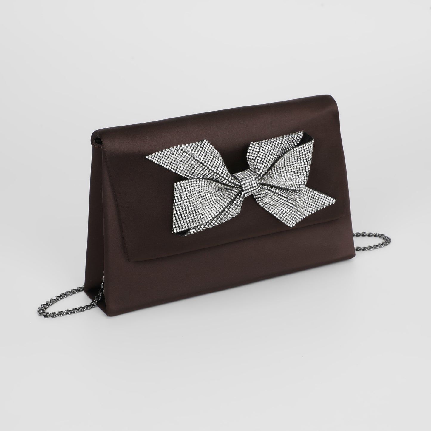 BORSA CON FIOCCO DI STRASS ASIMMETRICO