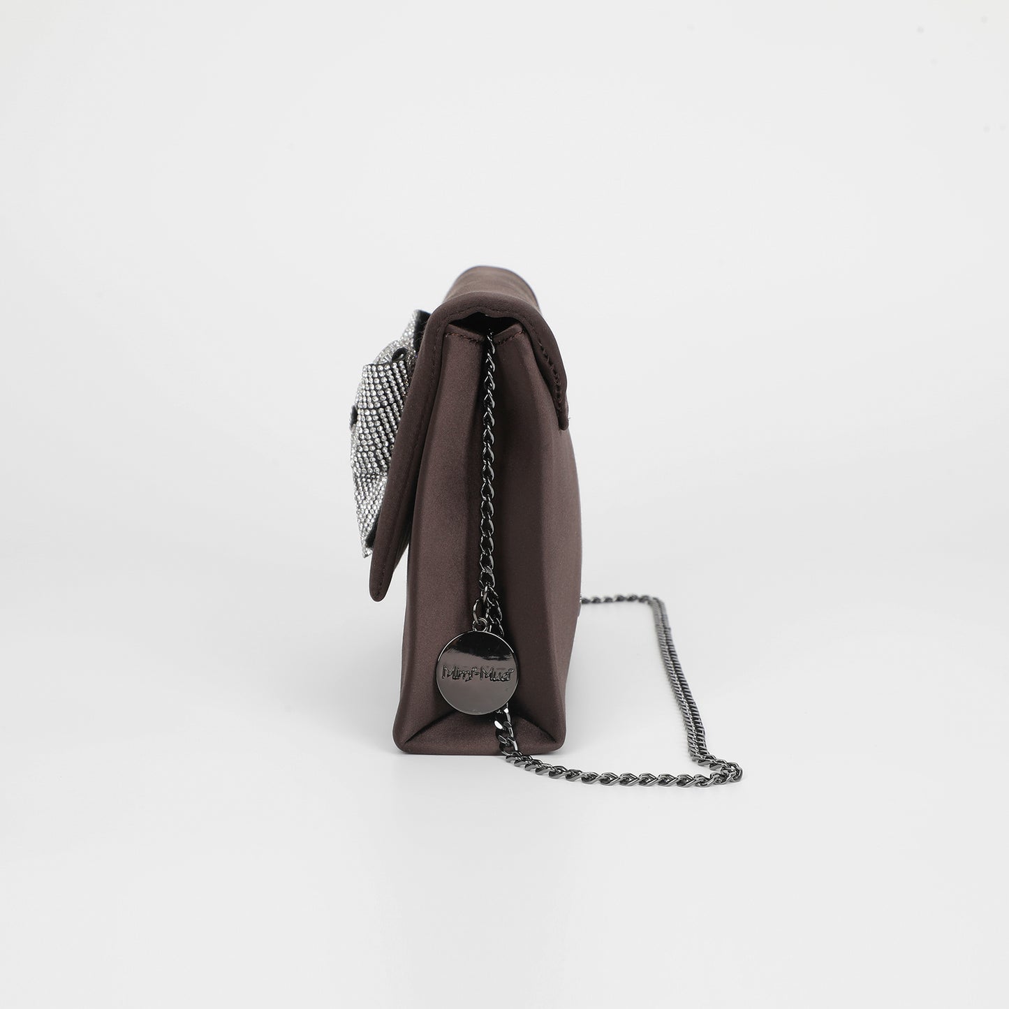 BORSA CON FIOCCO DI STRASS ASIMMETRICO