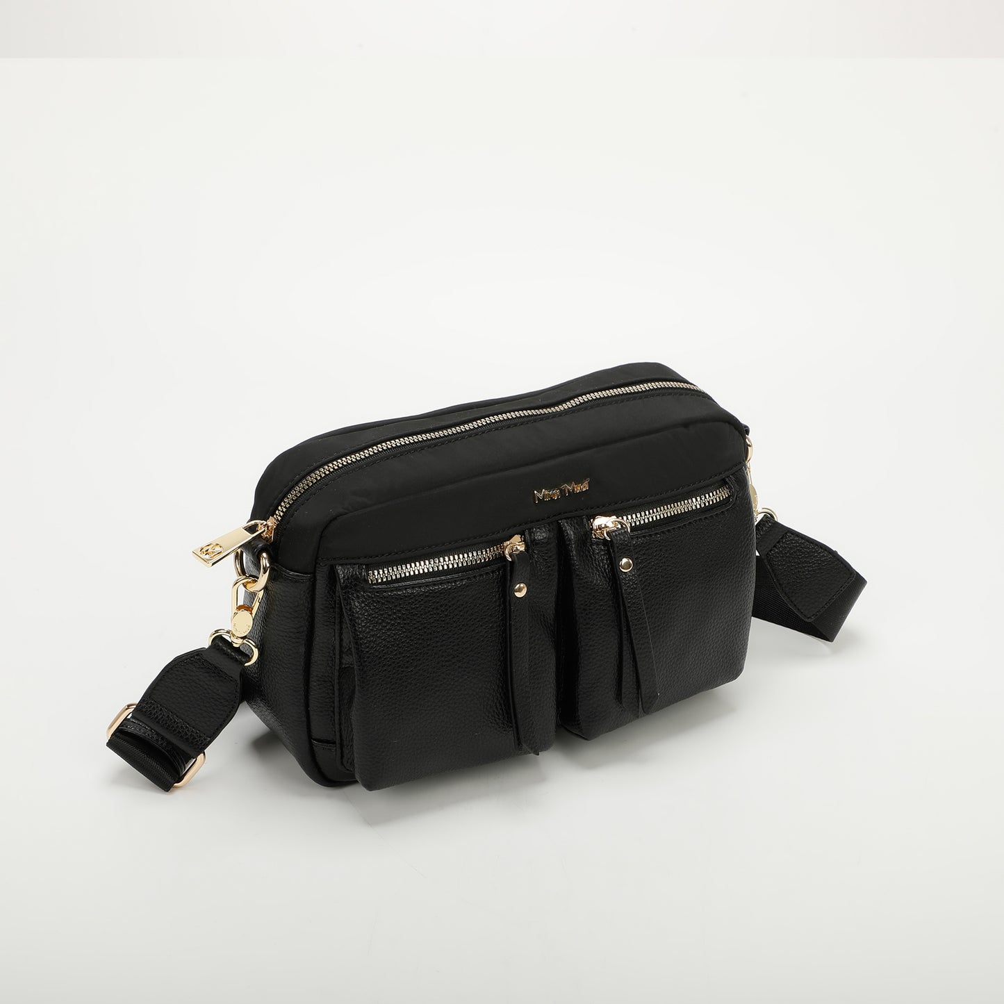 BORSA A TRACOLLA CON TASCHE IN SIMILPELLE
