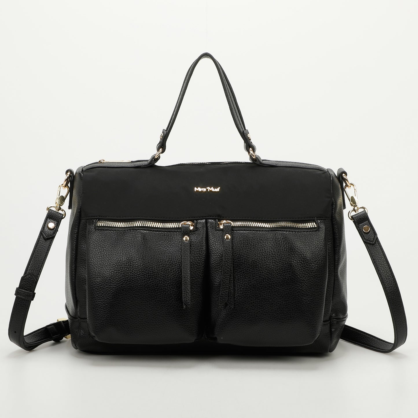 BORSA A MANO CON TASCHE IN SIMILPELLE