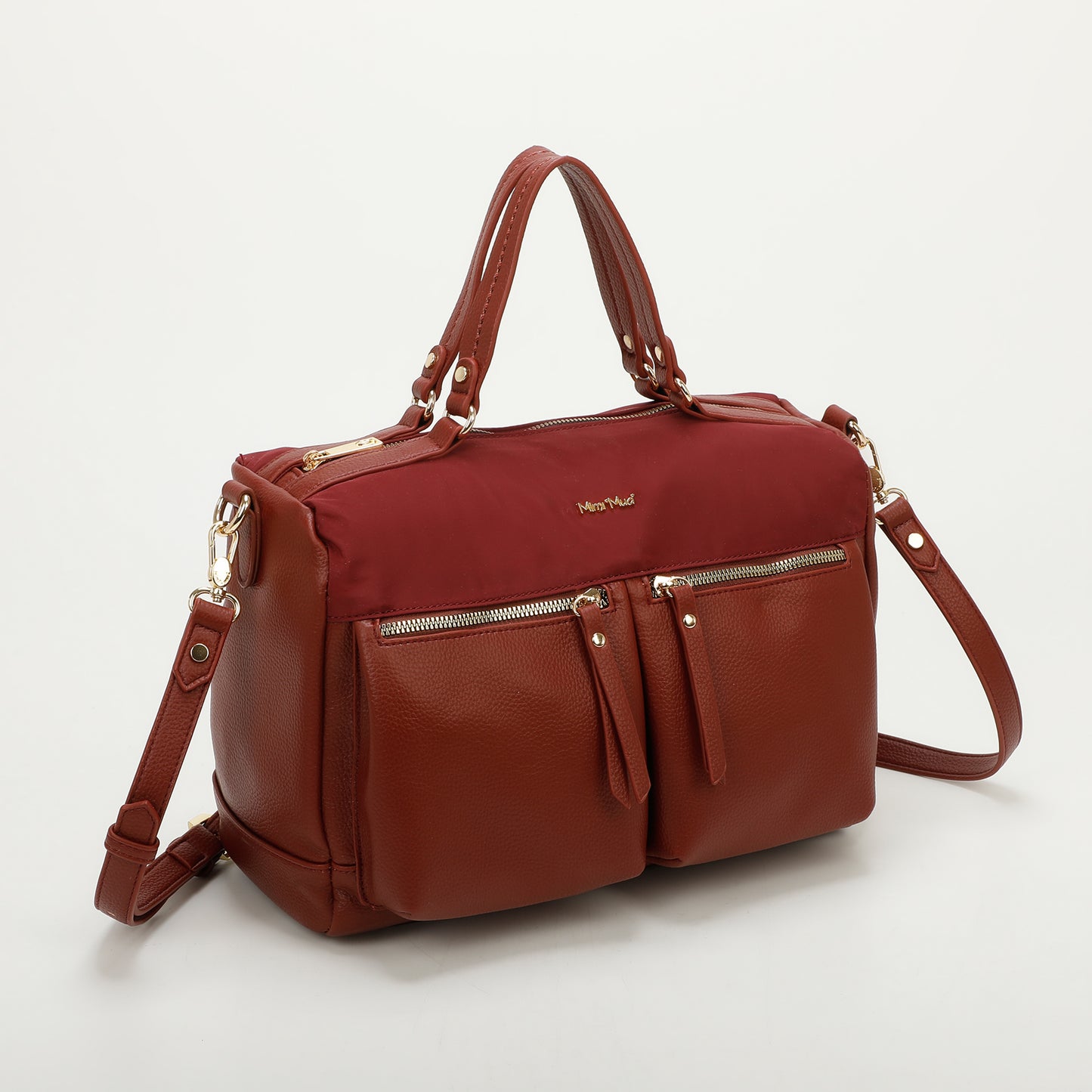 BORSA A MANO CON TASCHE IN SIMILPELLE