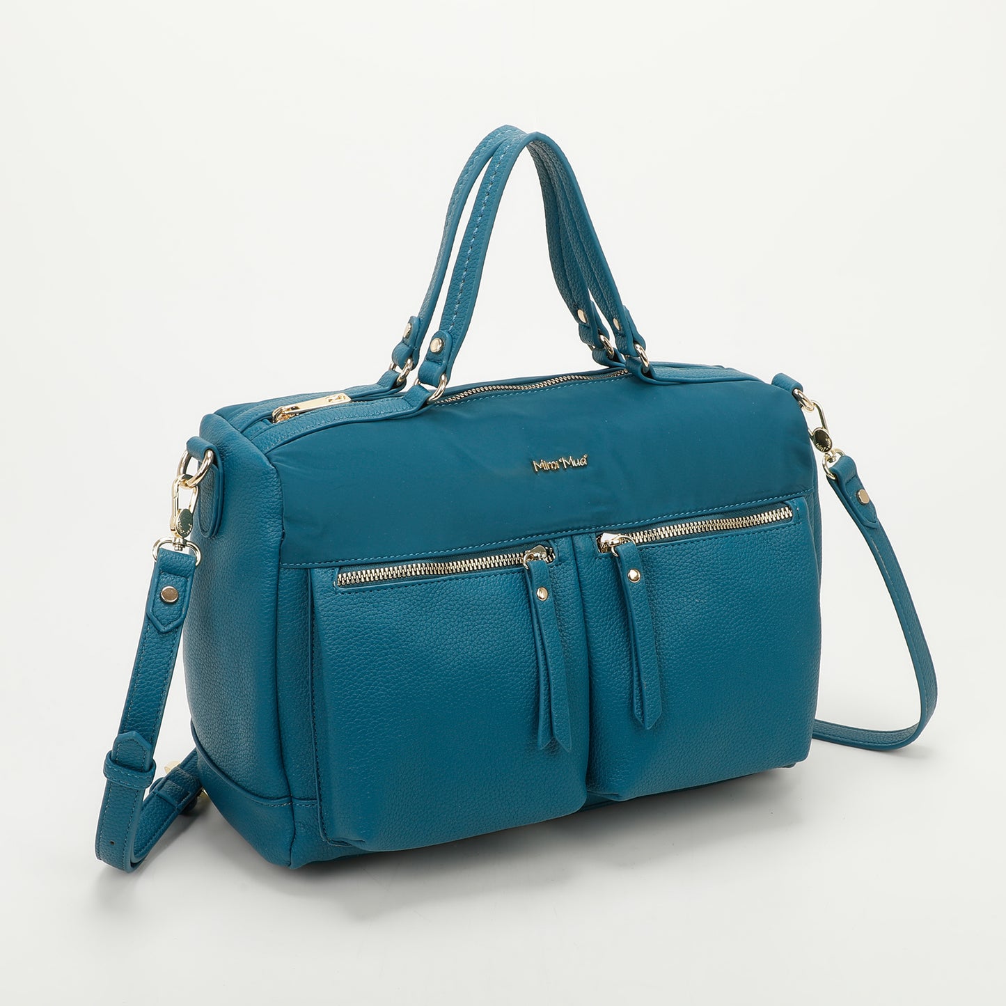 BORSA A MANO CON TASCHE IN SIMILPELLE