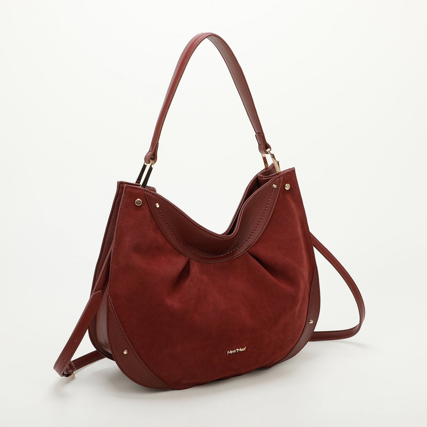 BORSA A SPALLA CON CAMOSCIO IN PELLE