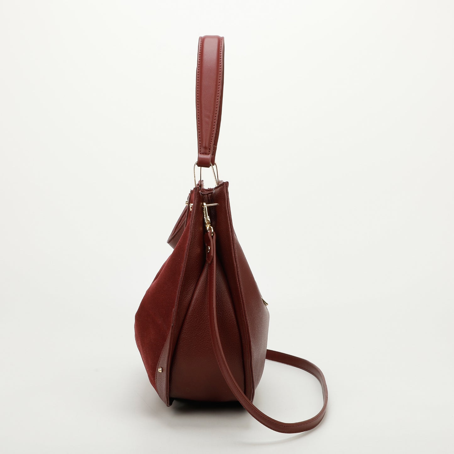 BORSA A SPALLA CON CAMOSCIO IN PELLE