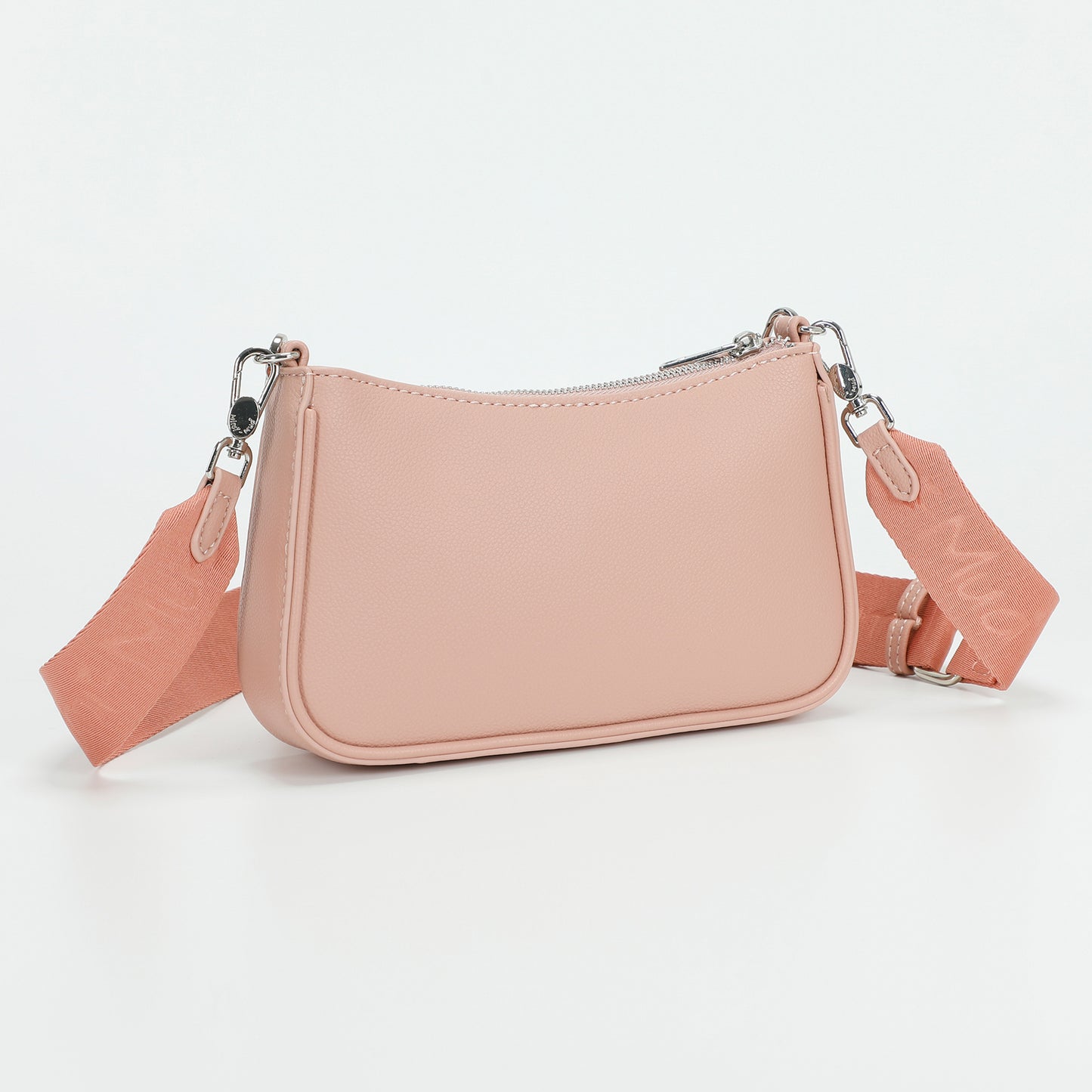 BORSA A TRACOLLA MULTI POCHETTE CON PATTA LAMINATA