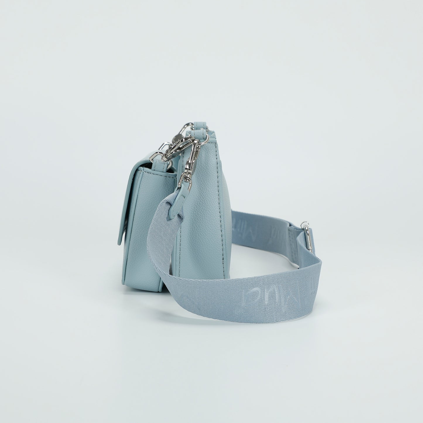 BORSA A TRACOLLA MULTI POCHETTE CON PATTA LAMINATA