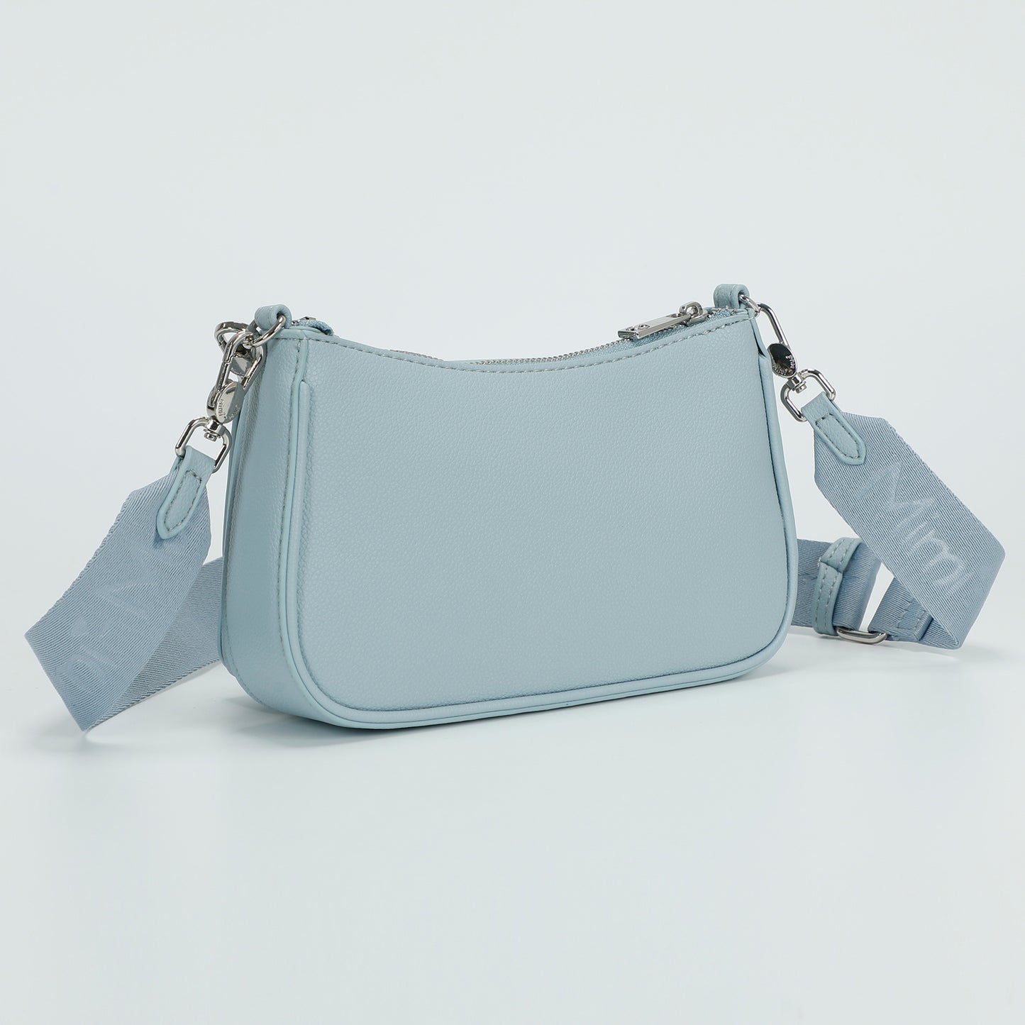 BORSA A TRACOLLA MULTI POCHETTE CON PATTA LAMINATA