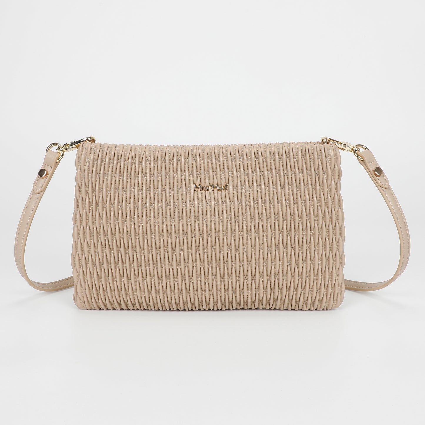 BORSA A TRACOLLA TRAPUNTATA