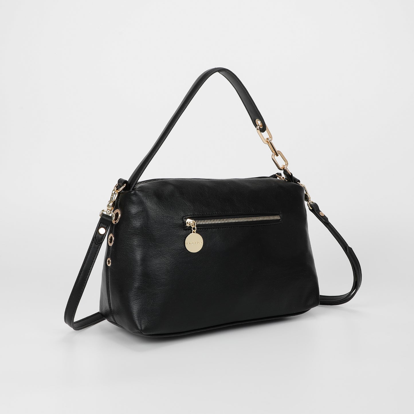 BORSA A SPALLA CON DETTAGLIO OCCHIELLI