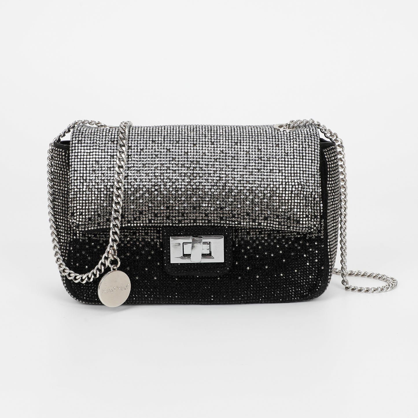 BORSA A TRACOLLA CON STRASS SFUMATI
