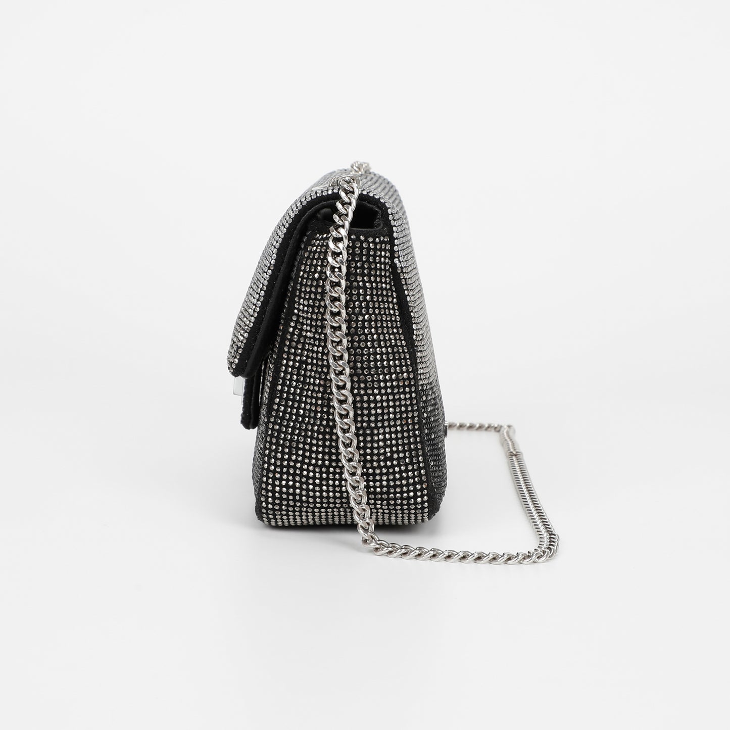 BORSA A TRACOLLA CON STRASS SFUMATI