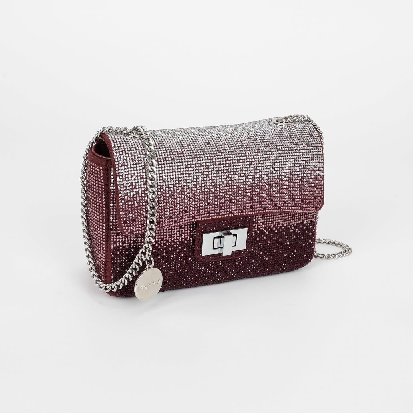 BORSA A TRACOLLA CON STRASS SFUMATI