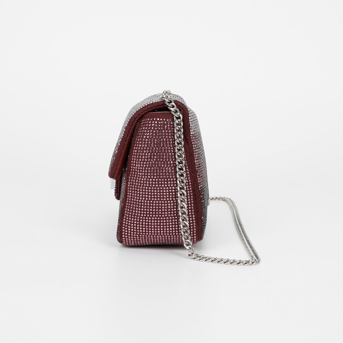 BORSA A TRACOLLA CON STRASS SFUMATI