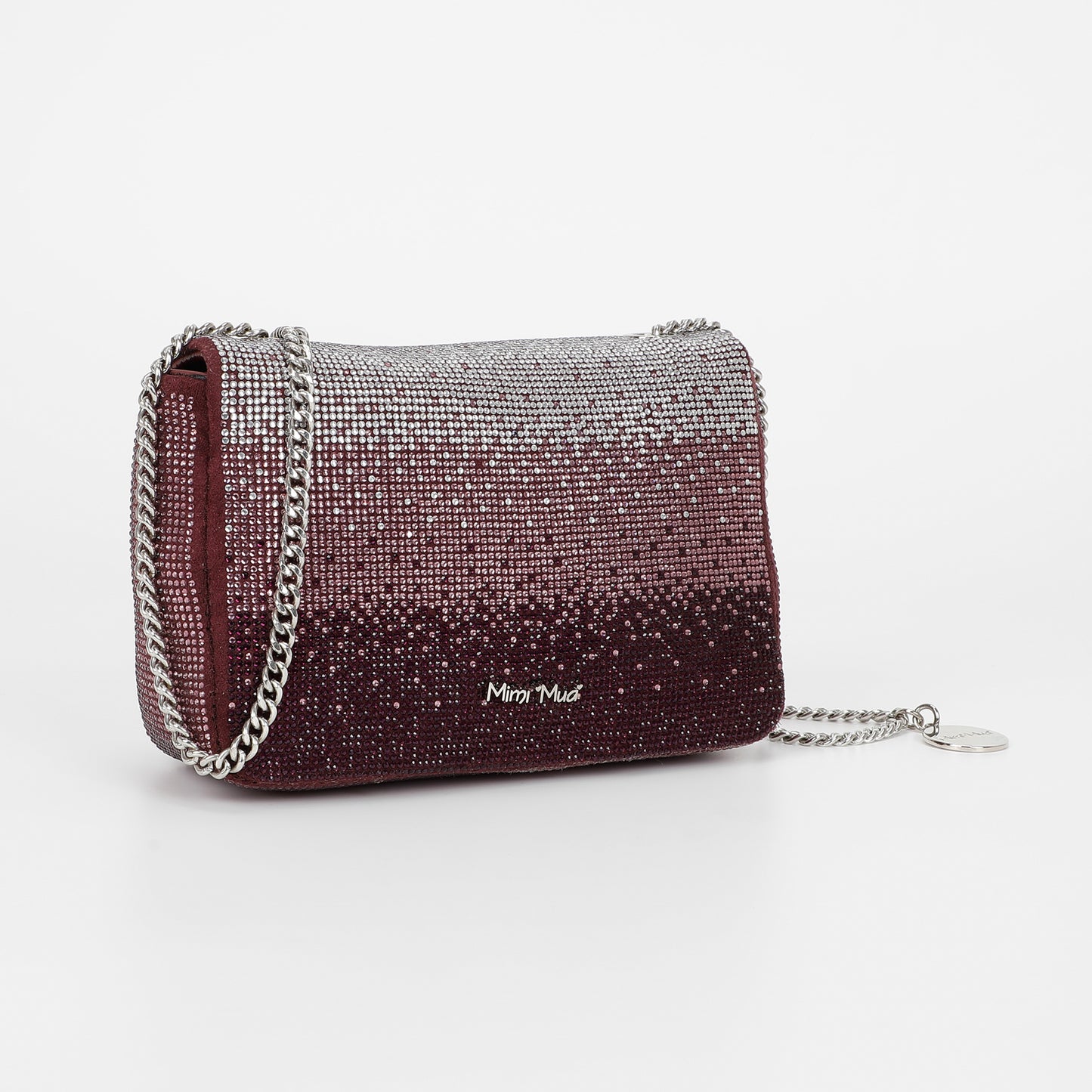 BORSA A TRACOLLA CON STRASS SFUMATI