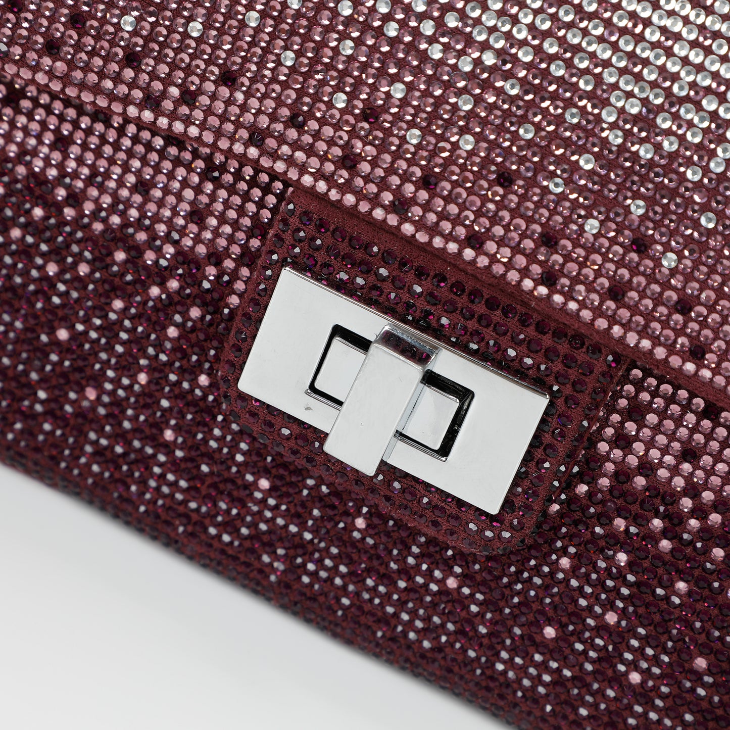 BORSA A TRACOLLA CON STRASS SFUMATI