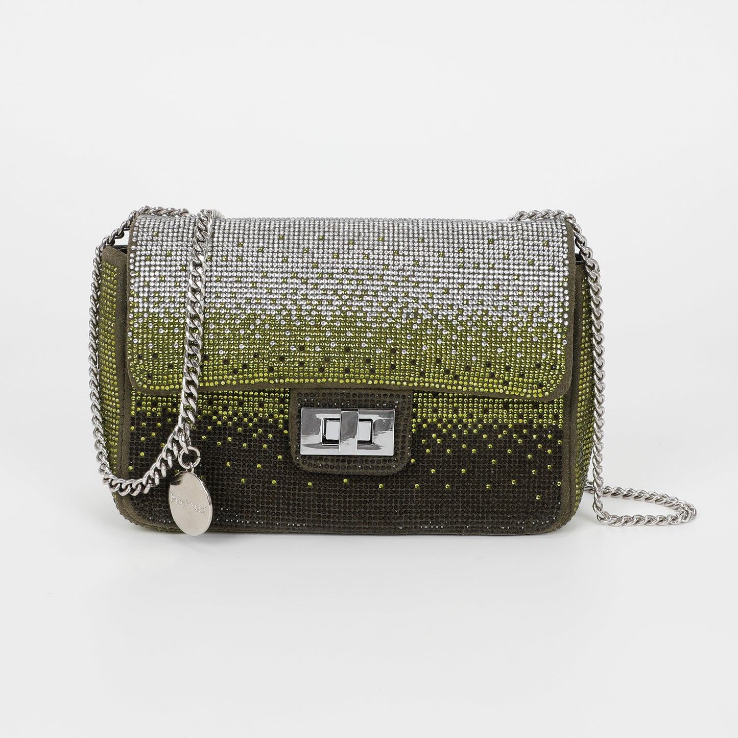 BORSA A TRACOLLA CON STRASS SFUMATI