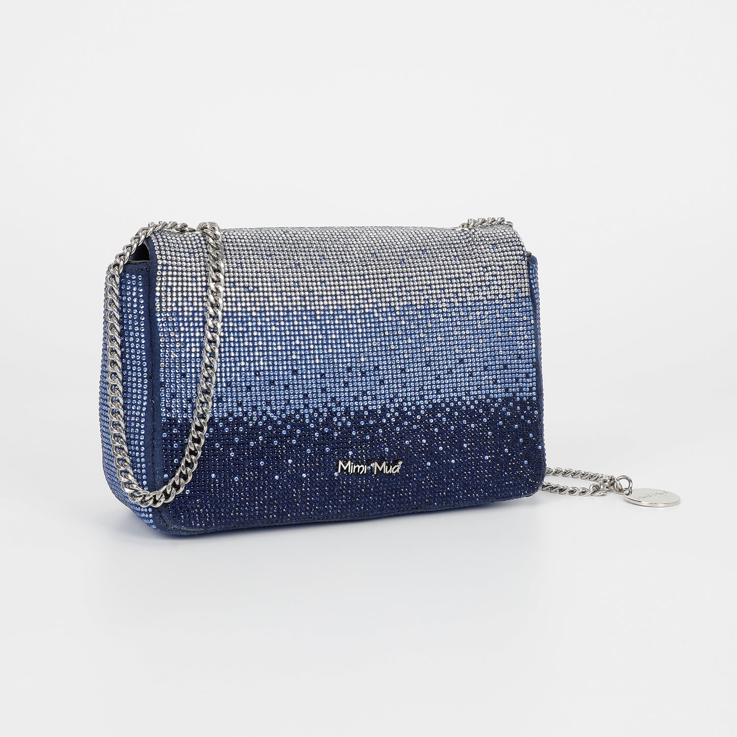 BORSA A TRACOLLA CON STRASS SFUMATI