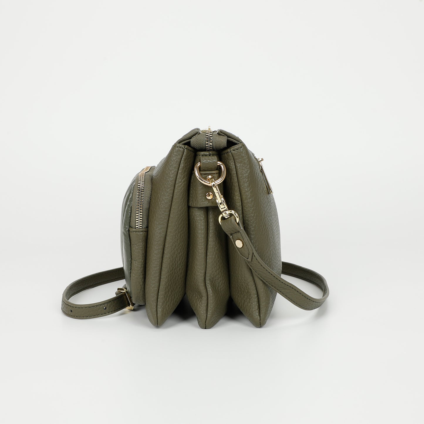 BORSA A TRACOLLA CON DETTAGLIO IN PIUMINO