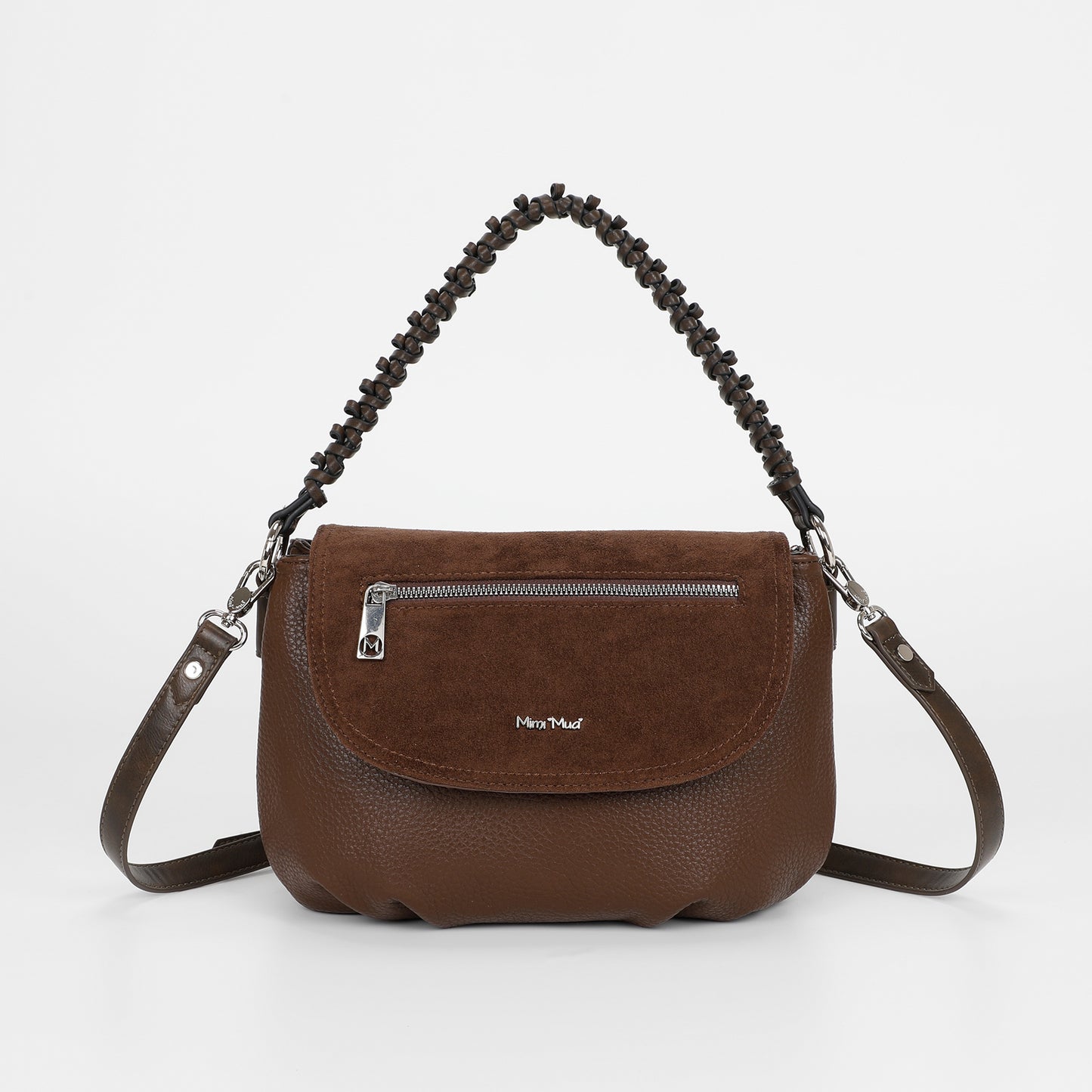 BORSA A MANO CON DETTAGLIO IN ECO SUEDE