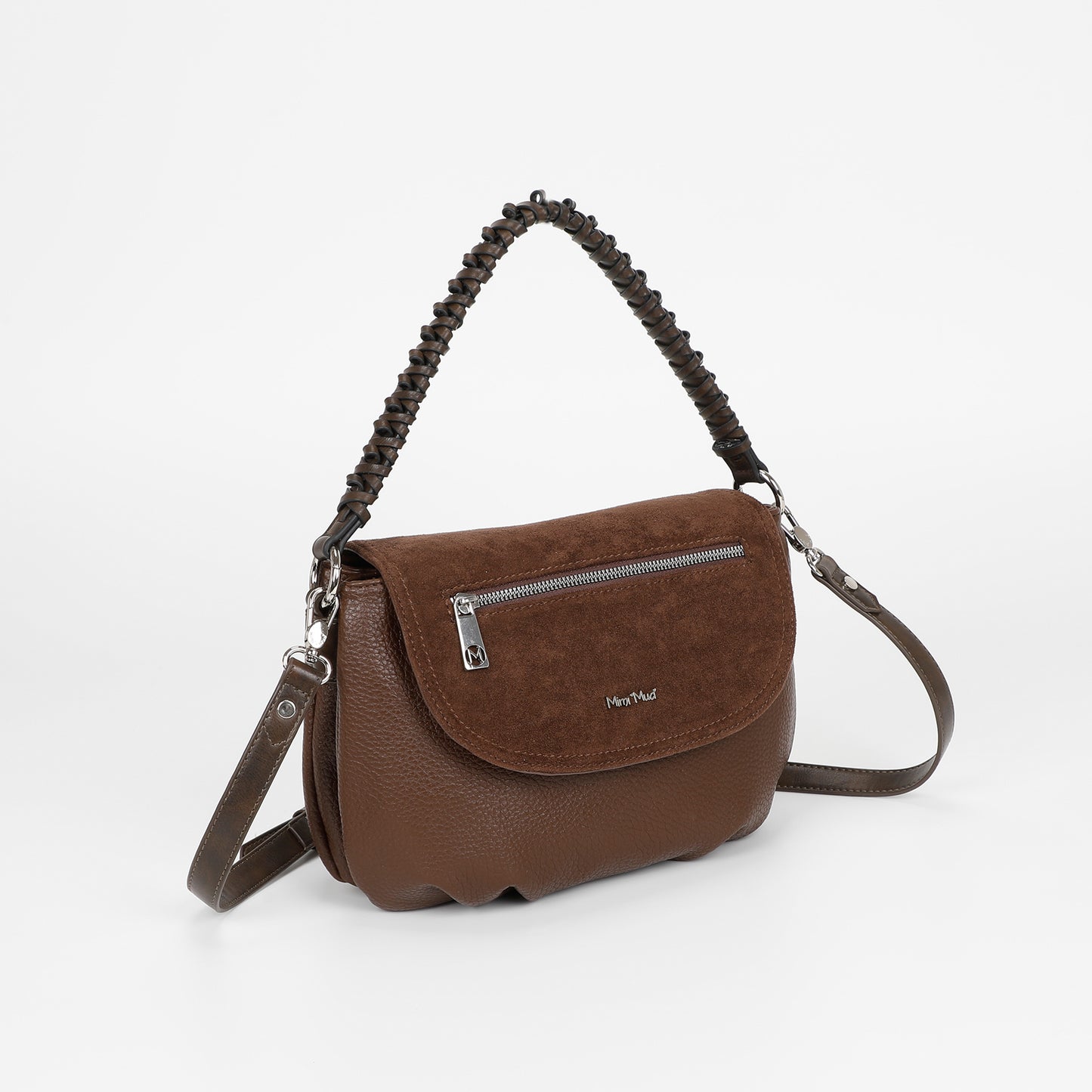 BORSA A MANO CON DETTAGLIO IN ECO SUEDE