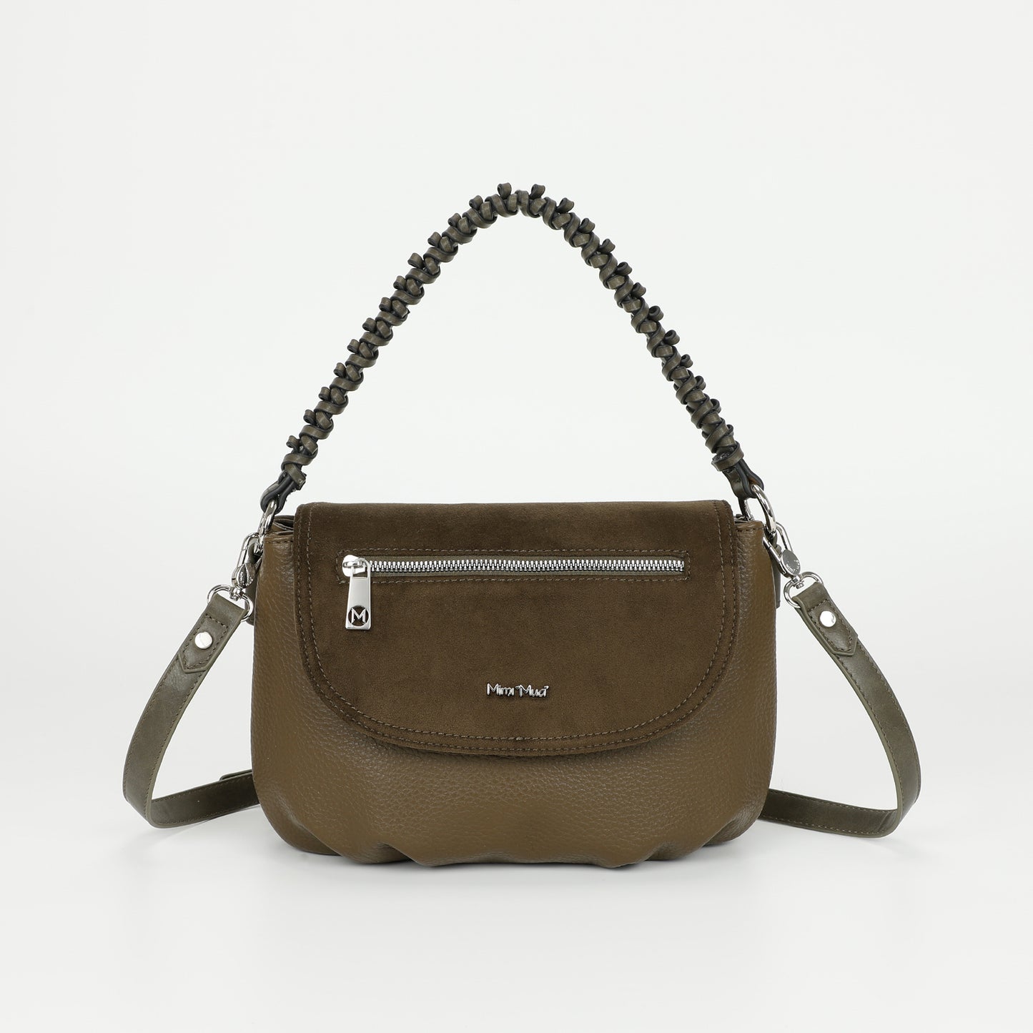 BORSA A MANO CON DETTAGLIO IN ECO SUEDE