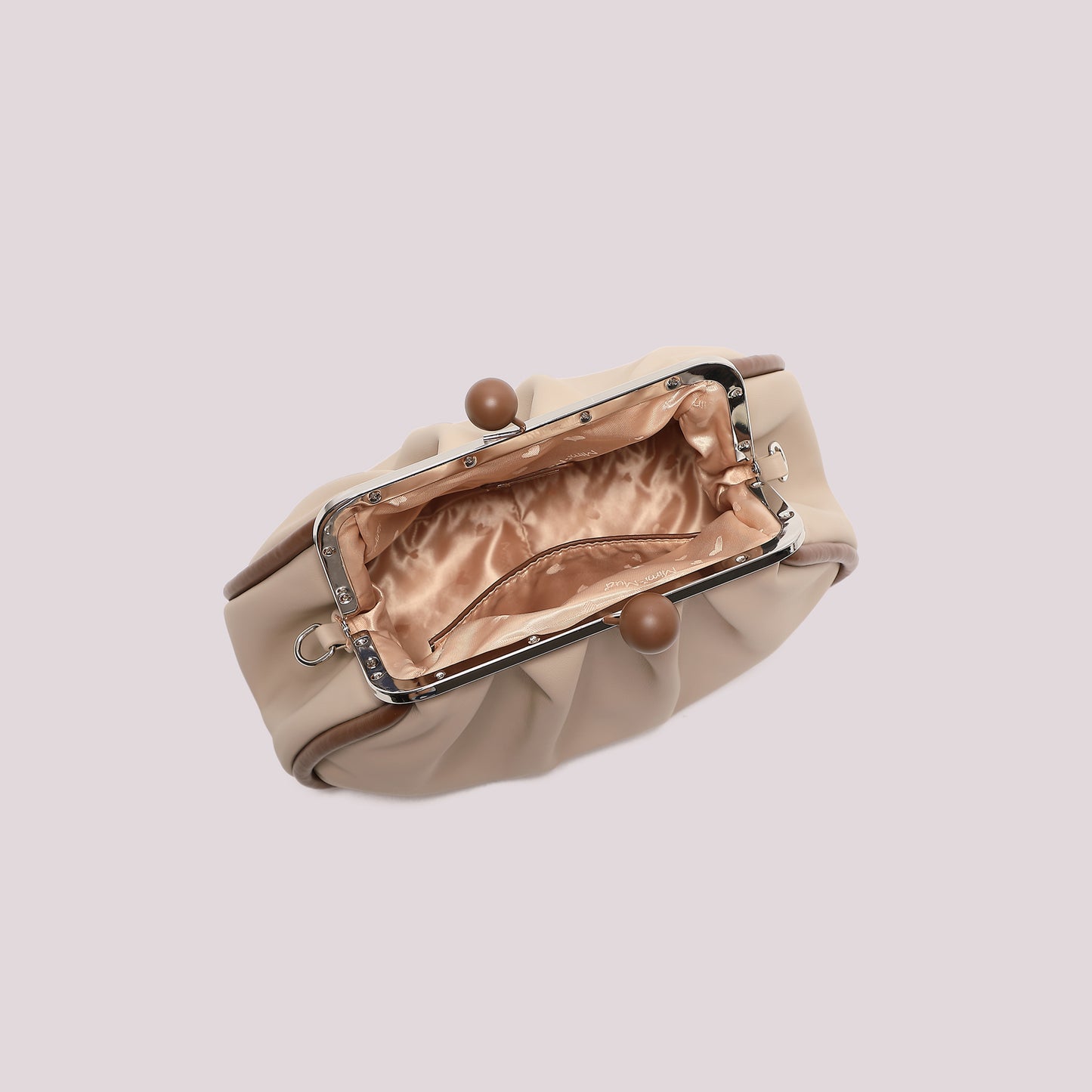 BORSA CLUTCH MORBIDA CON CHIUSURA A SFERE