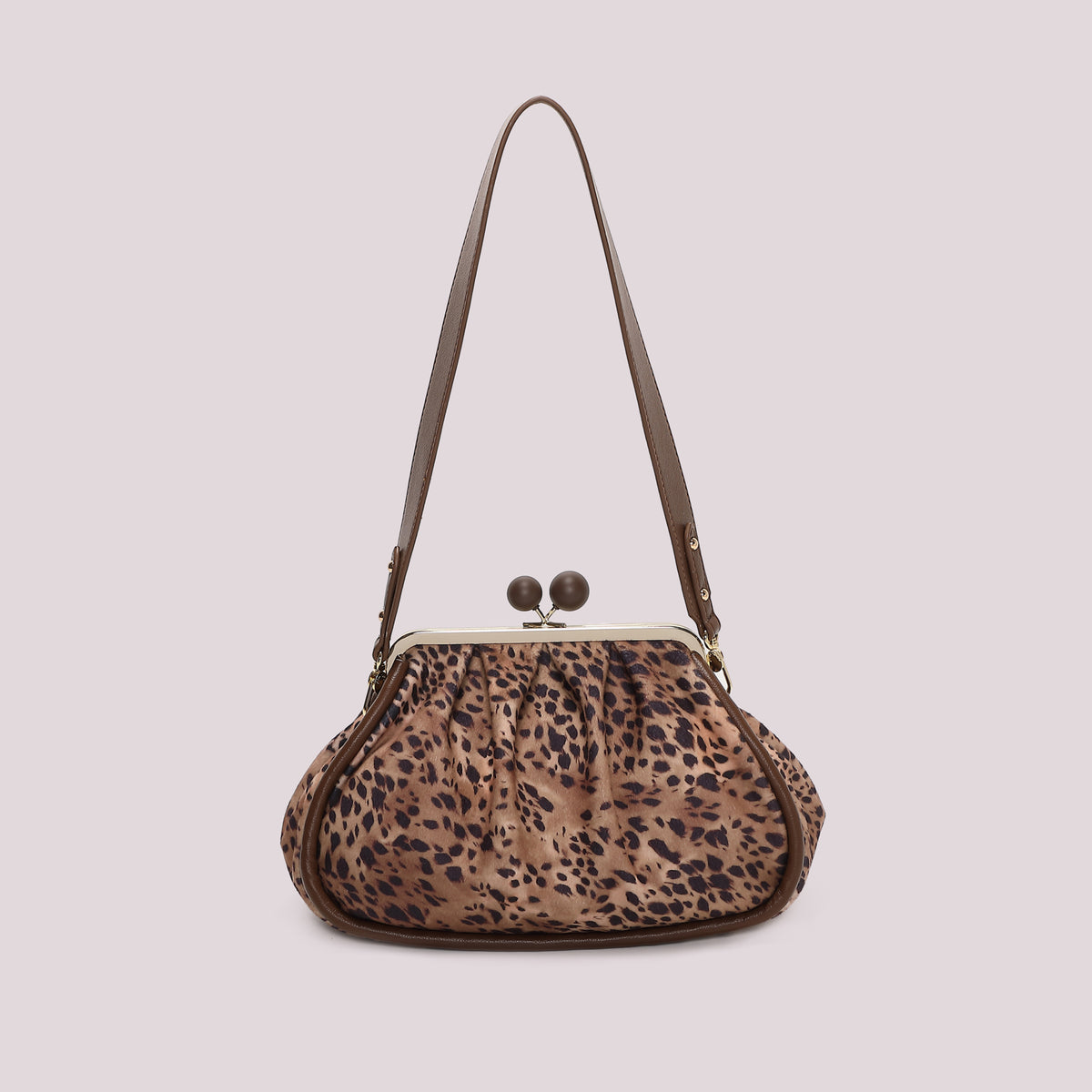 BORSA CLUTCH IN FANTASIA CON CHIUSURA A SFERE