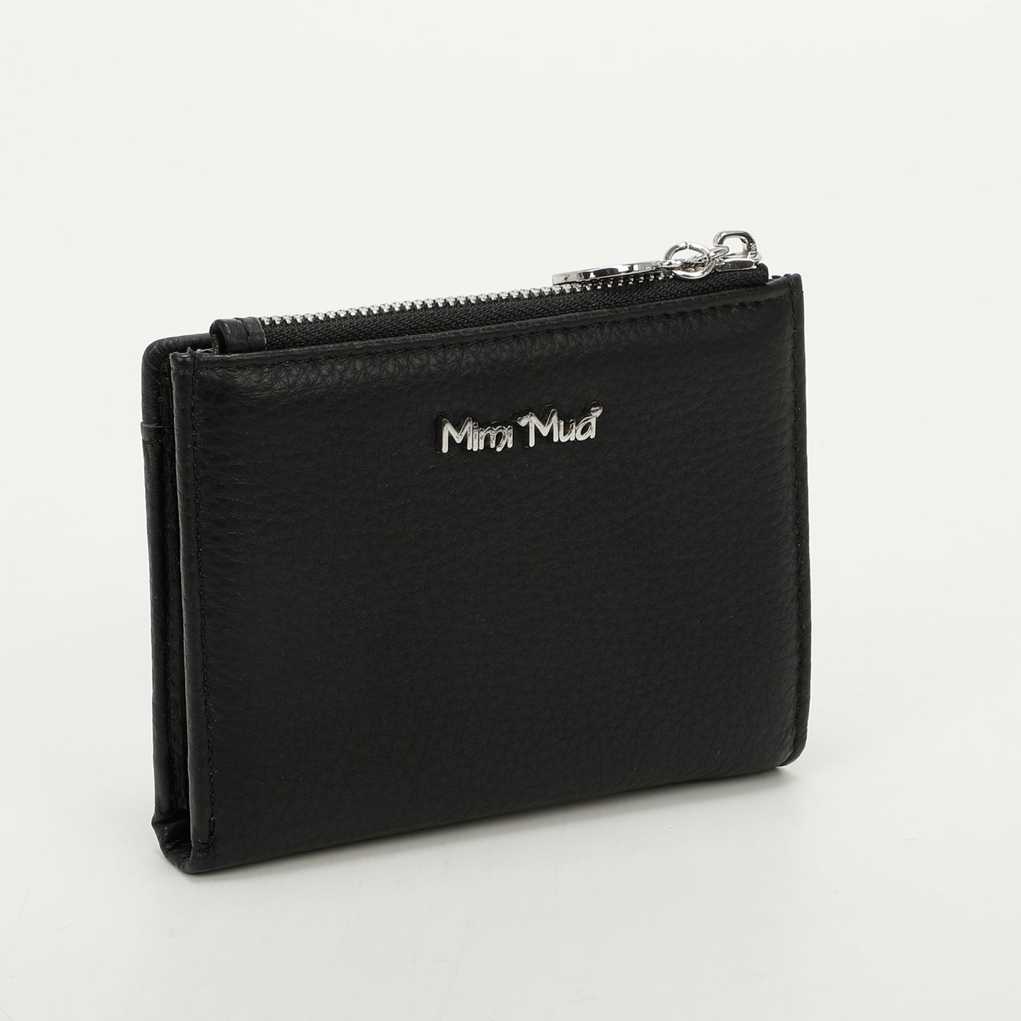 PORTAFOGLIO MEDIO IN PELLE CON ZIP LATERALE