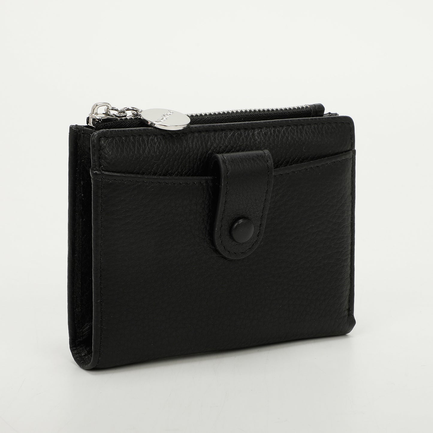 PORTAFOGLIO MEDIO IN PELLE CON ZIP LATERALE